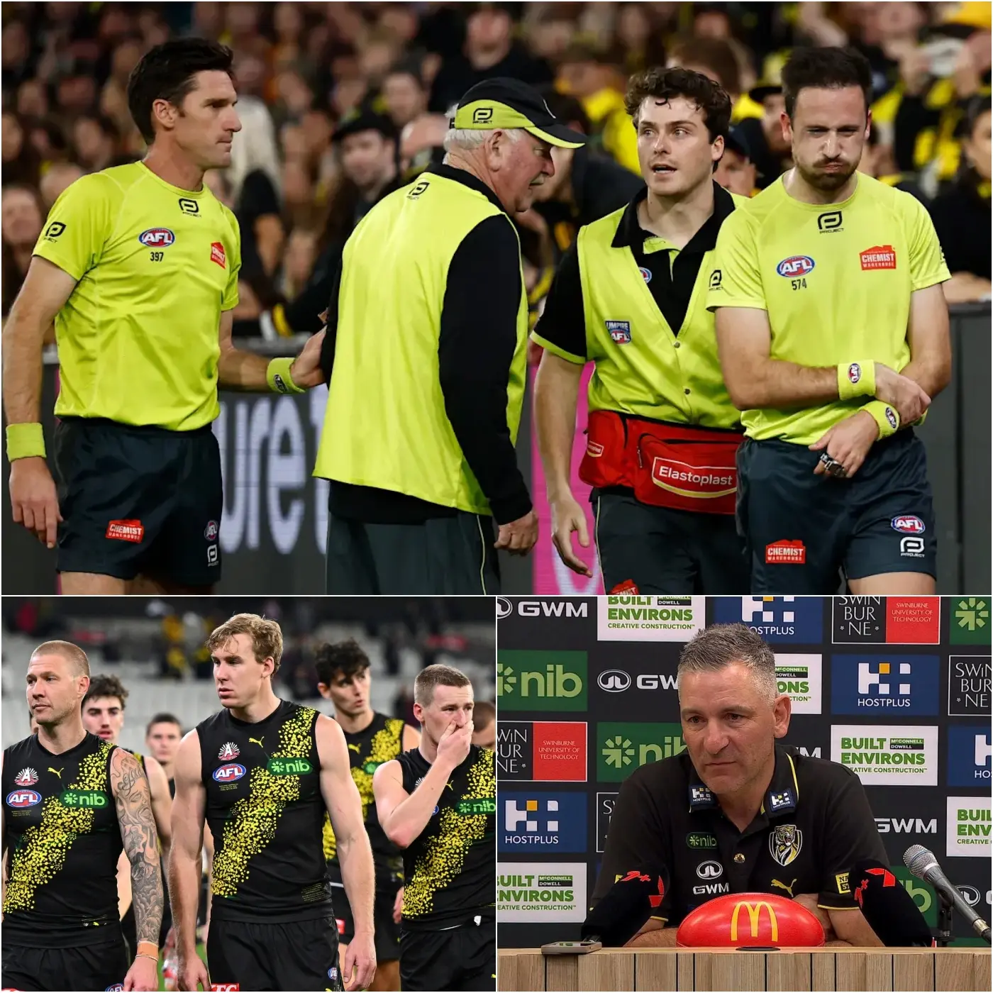 Cover Image for 🔴 Official statement from the AFL Umpires Association: Referee Matt Stevic, who officiated the clash between the Melbourne Demons and the Richmond Tigers, has been handed a new disciplinary measure in Round 7 after a series of major errors and controversial decisions, including moments seen as denying Richmond clear opportunities