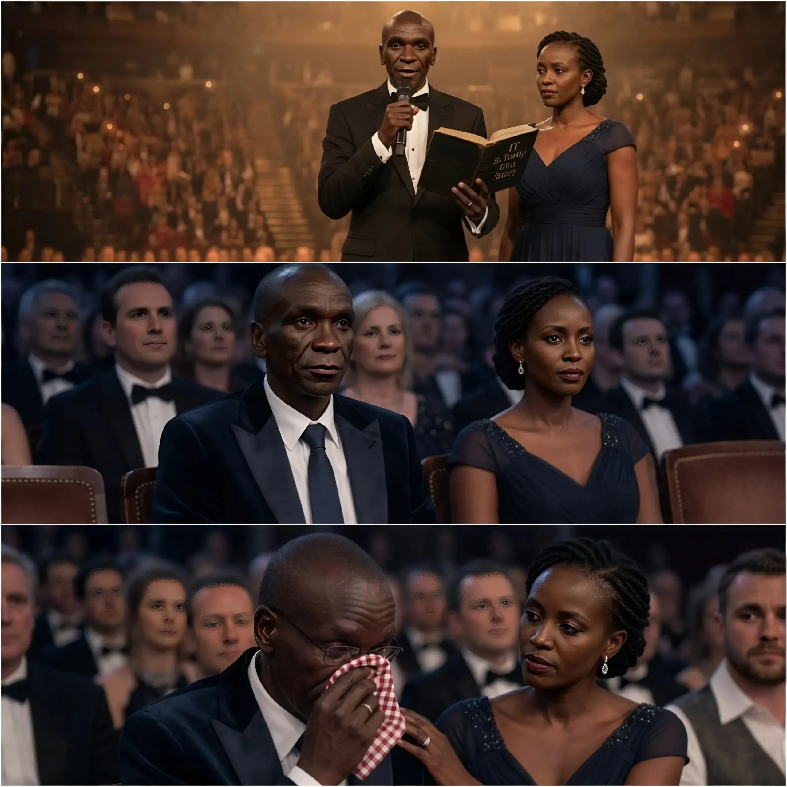 Cover Image for AN UNFORGETTABLE MOMENT ❤️🎤Last night, Grace Sugut—wife of the athletics legend Eliud Kipchoge—stepped onto the stage with something far more meaningful than a mere performance.
