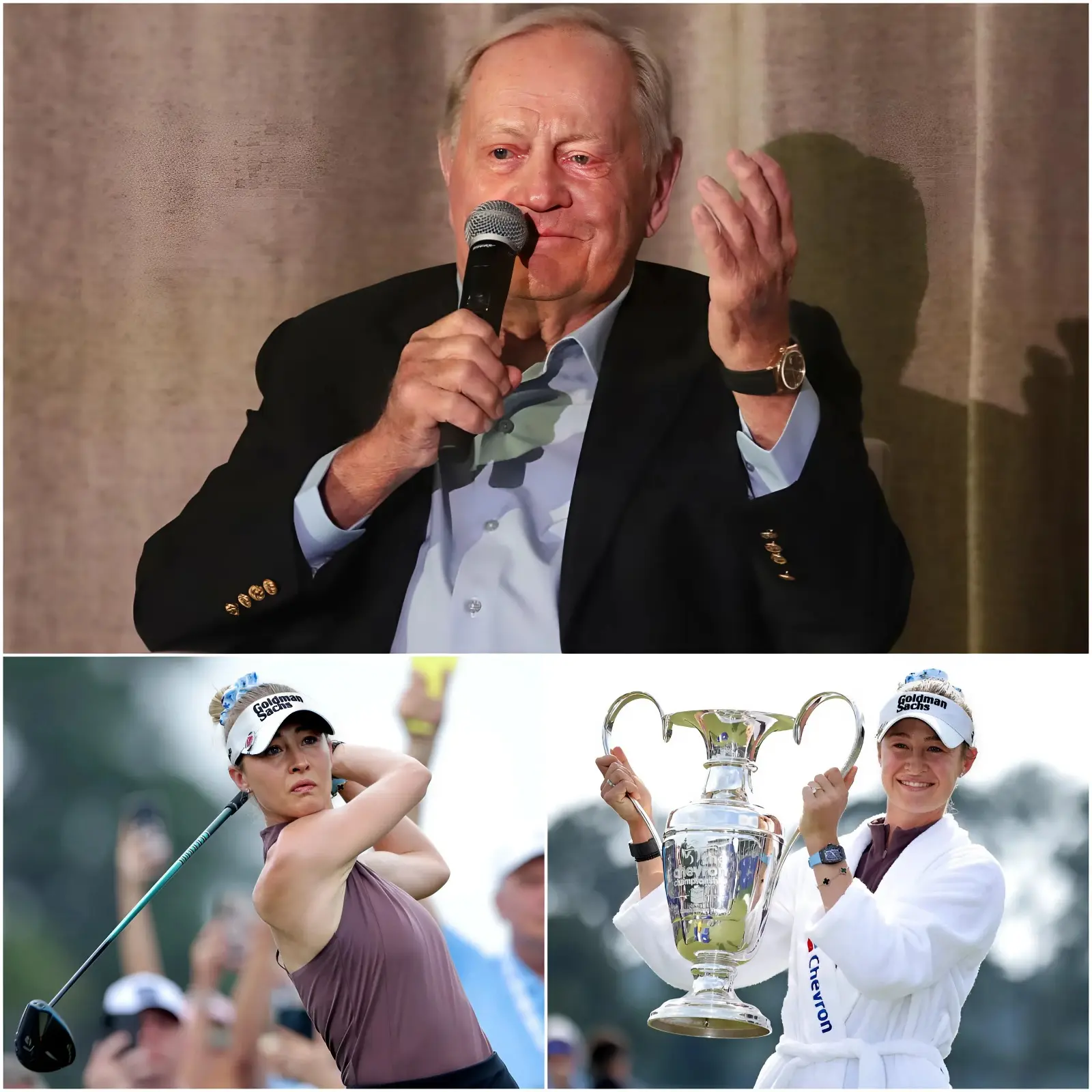 Cover Image for “SURPRISE 🚨: Golf legend Jack Nicklaus has finally broken his silence with a fiery statement, fiercely defending Nelly Korda amid a storm of harsh criticism following her victory at the The Chevron Championship 2026: