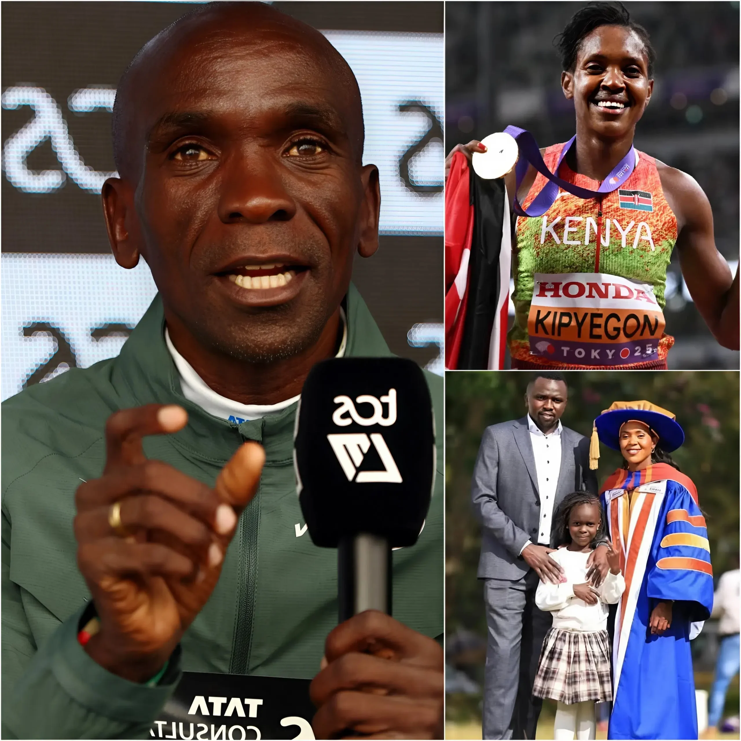 Cover Image for 🚨 10 Minutes Ago 🏃‍♂️ Eliud Kipchoge Sent His Deepest Condolences To His Student Faith Kipyegon Following The Tragic News That Befell Her Family. With A Voice Choked With Emotion And Filled With Empathy, Eliud Kipchoge Couldn’t Help But Express His Unconditional Support During This Time Of Grief.