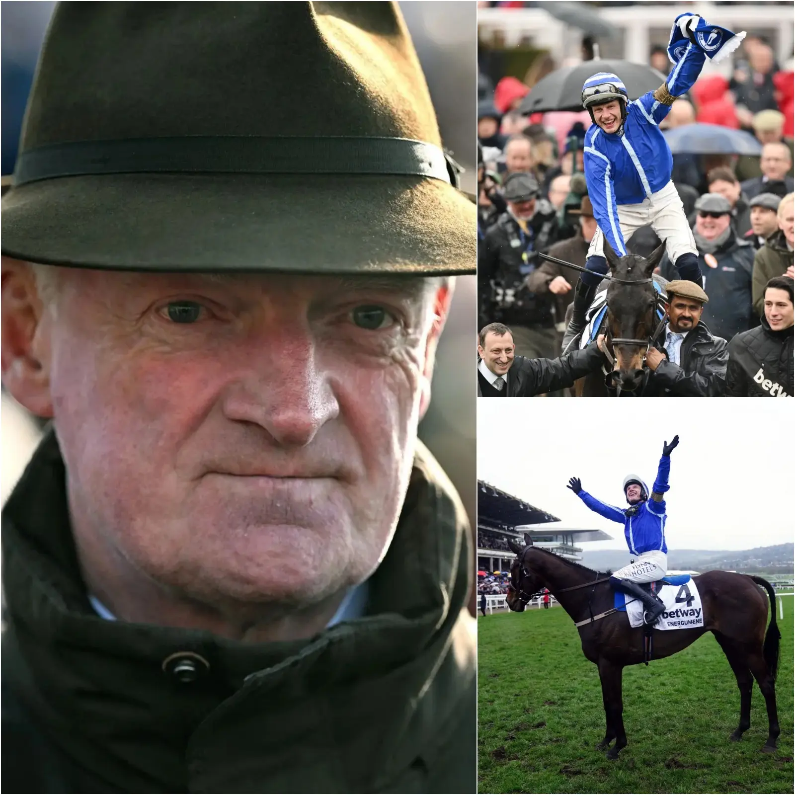 Cover Image for Energumene, the horse of superstar Willie Mullins, retired immediately after the race at Punchestown due to betting issues – and two other big names could follow suit, sparking controversy among fans over unexpected match-fixing.