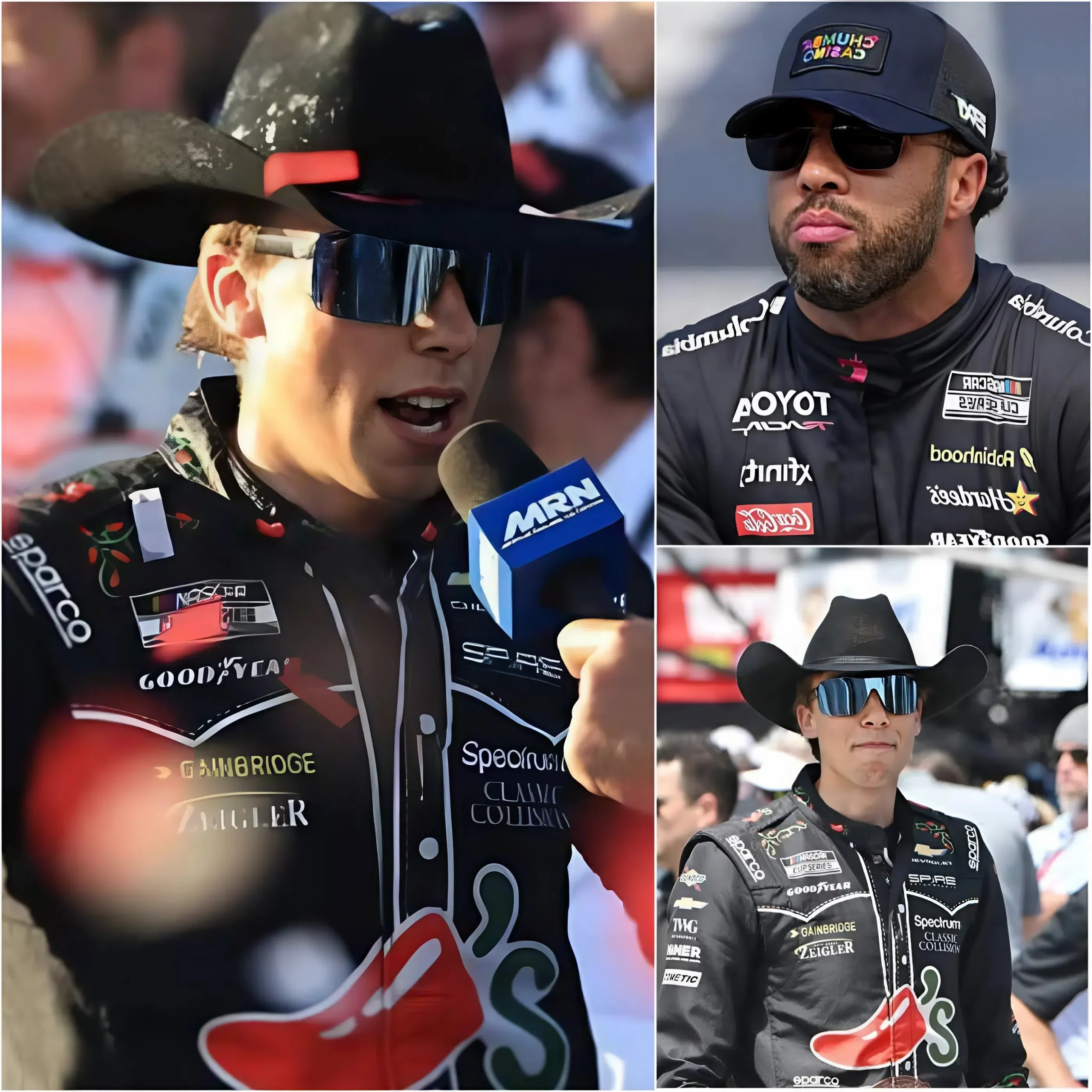 Cover Image for 🏎️ THE JACK LINK’S 500 EXPLOSION: Bubba Wallace unexpectedly dropped a racist accusation against Carson Hocevar after finishing only 36th
