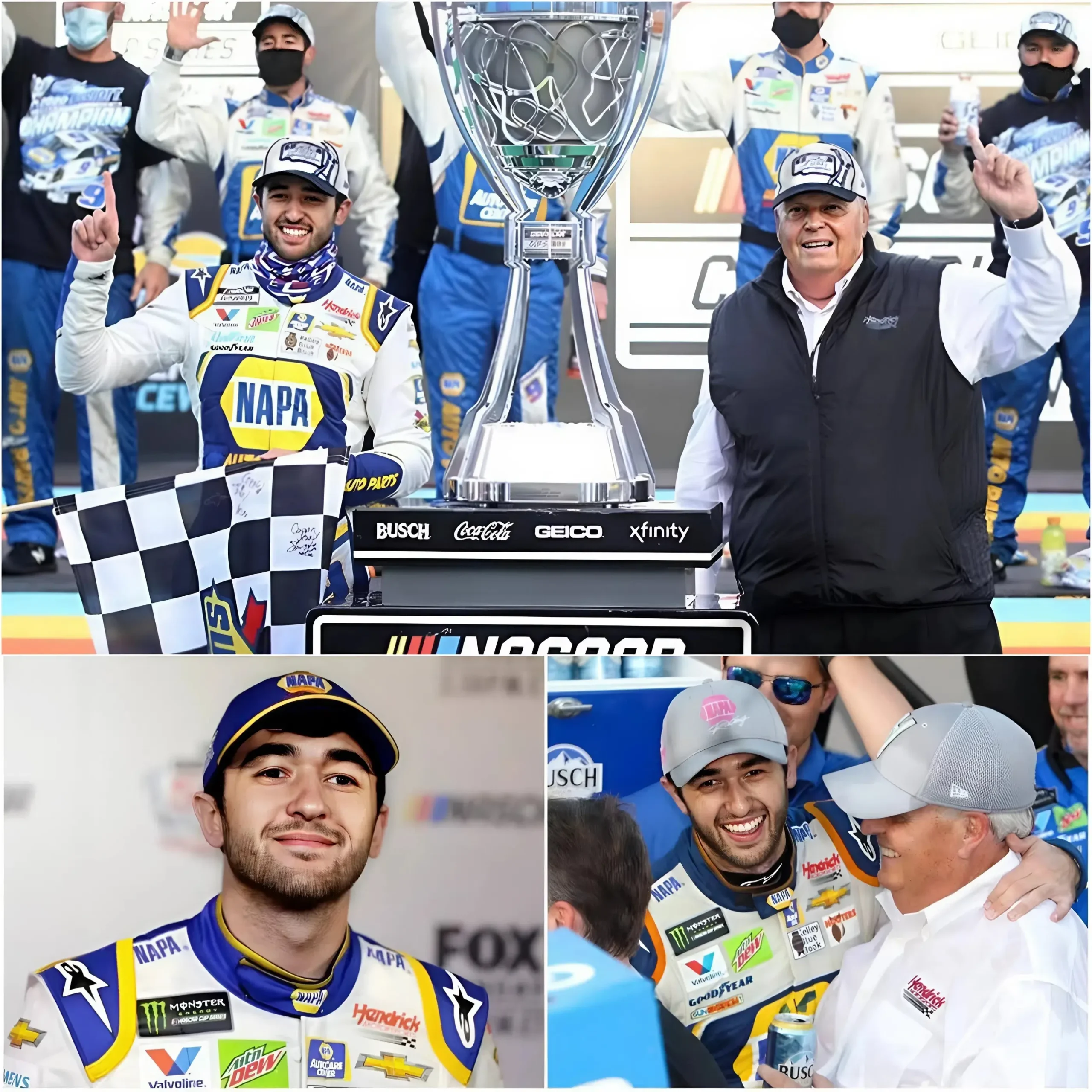 Cover Image for 🛑 Chase Elliott has officially agreed to a new 4-year extension with Hendrick Motorsports in a massive multi-million dollar deal, as confirmed by Rick Hendrick. The star driver continues his long-term commitment to the team that shaped his legacy.
