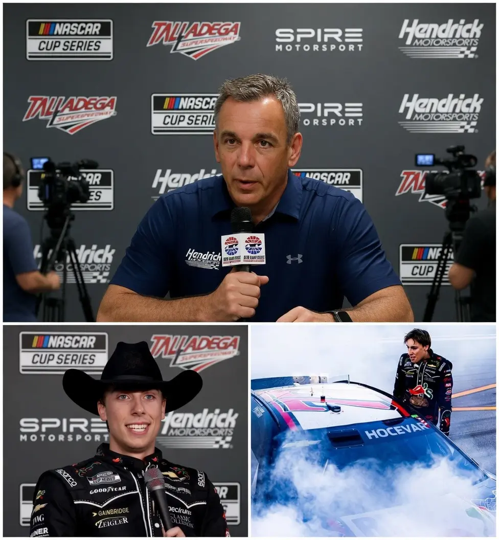 Cover Image for Just minutes ago, Doug Duchardt, owner of a prominent NASCAR team, issued a fiery statement defending young driver Carson Hocevar amid heavy criticism.