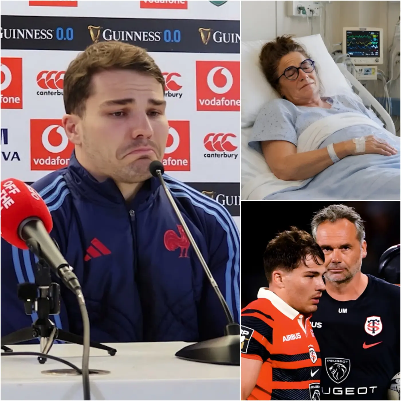 Cover Image for DERNIÈRE MINUTE — IL Y A 30 MINUTES : La star du Stade Toulousain, Antoine Dupont, et sa famille font face à une nouvelle déchirante concernant sa mère — et la réaction de l’entraîneur principal a laissé les supporters sous le choc…