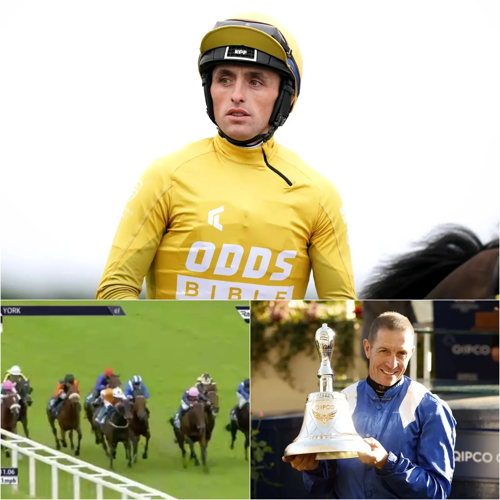 Cover Image for BREAKING NEWS: Jockeys Jim Crowley and Trevor Whelan were rushed to hospital after a horrific horse crash that caused major delays at York Racecourse. The reason behind the crash, which went viral on social media, has been revealed.