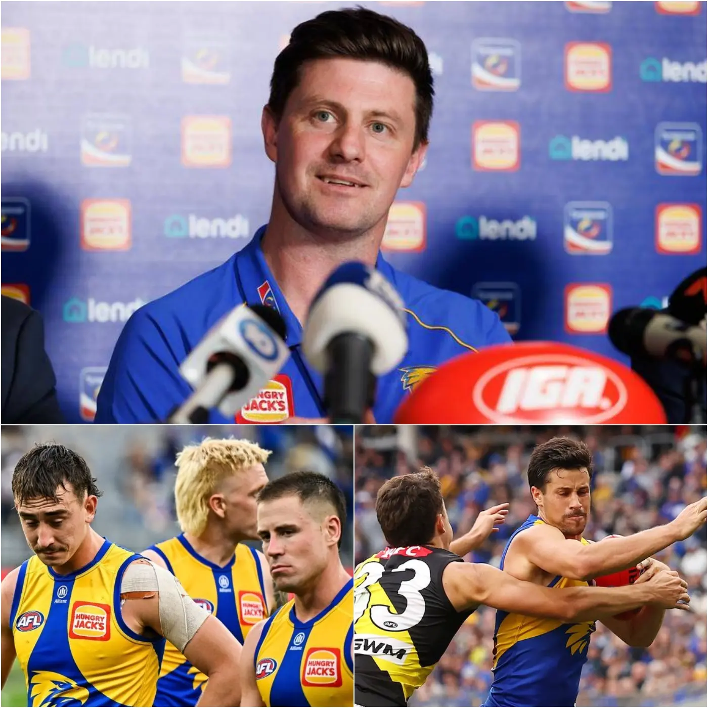 Cover Image for “We should have won that game if it weren’t for his mistake; he definitely shouldn’t have been on the court in the next round…” West Coast Eagles head coach Andrew McQualter exploded