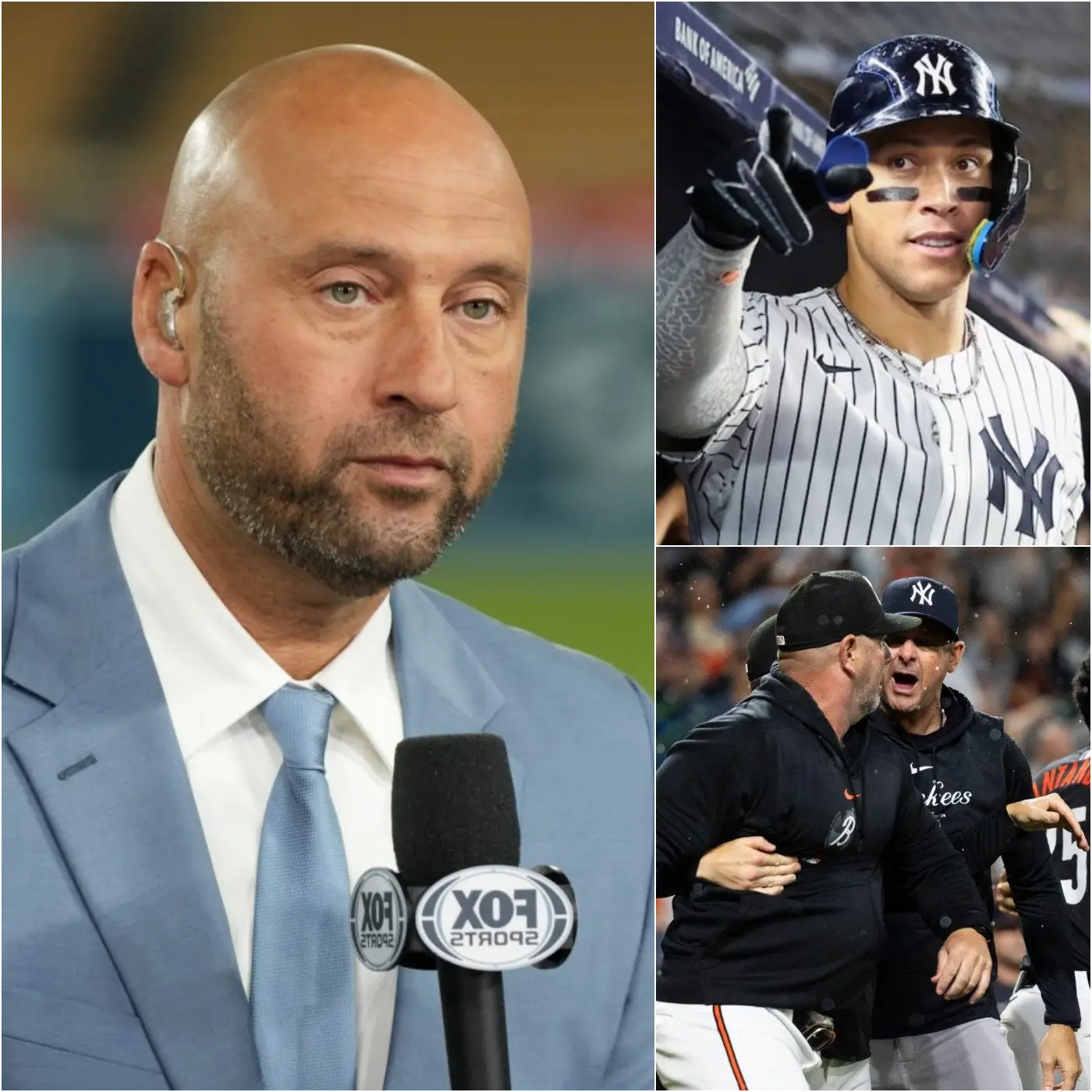 Cover Image for BREAKING ONE HOUR AGO: Yankees legend Derek Jeter has finally broken his silence, issuing a strong statement in defense of Aaron Judge before tonight’s pivotal game. “What’s happening to him is a crime against baseball — a blatant betrayal of everything this sport stands for. How can anyone be this cruel…” More details below 👇