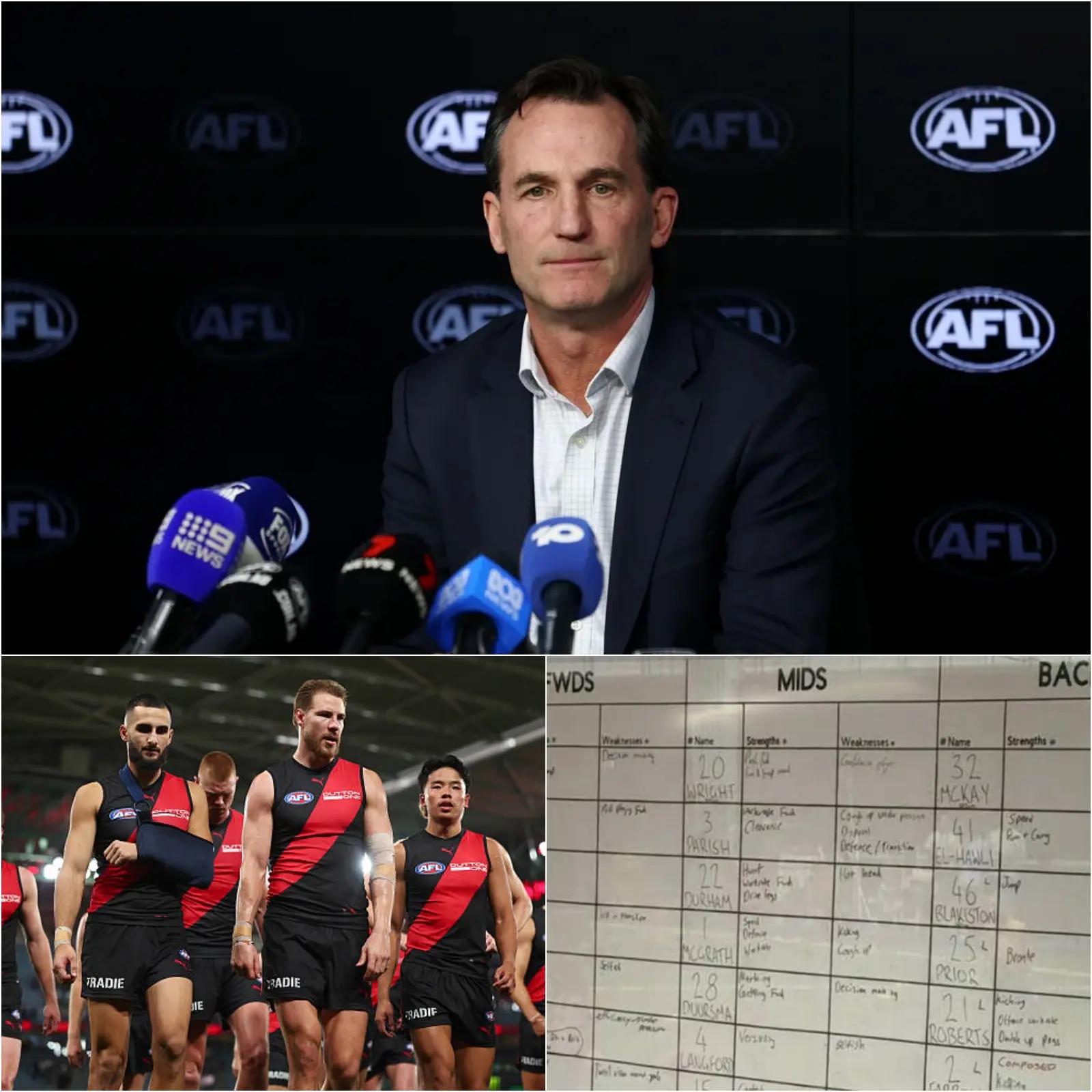 Cover Image for “WE ARE TRULY SORRY!” — AFL General Manager Andrew Dillon has officially apologized to the Essendon Bombers players and coaching staff following a series of controversial tactical errors and team weaknesses revealed by the Lions, admitting he felt “extremely disappointed” after reviewing the game.