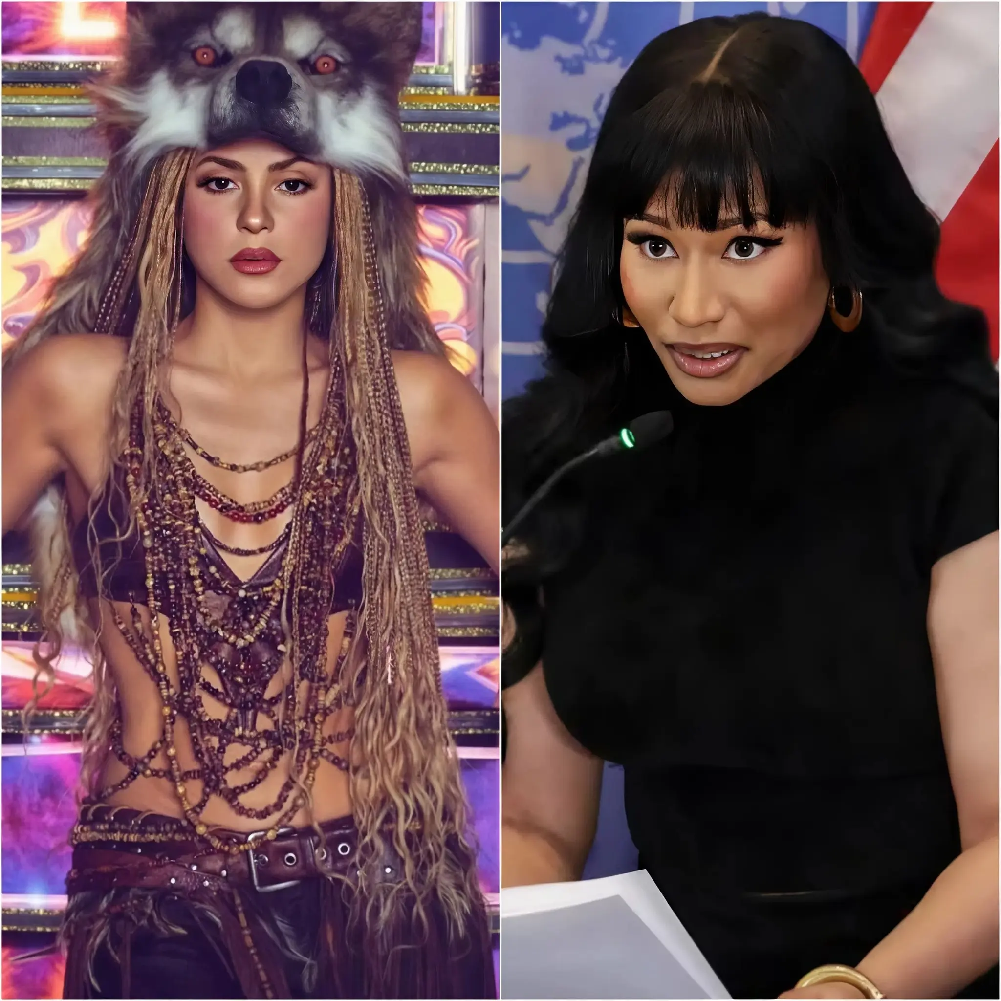 Cover Image for “A black woman supporting someone racist?” Shakira raised her voice for the first time when referring to the complex current political situation in the United States, directly criticizing Nicki Minaj.
