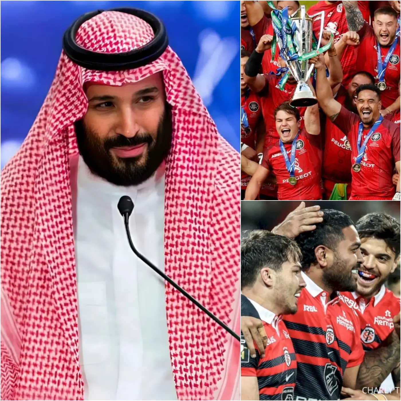 Cover Image for 🚨 « DONNEZ-MOI TOULOUSE… ET JE FERAI DE CE CLUB UNE PUISSANCE MONDIALE DU RUGBY ! » — Le milliardaire saoudien Mohammed Al Saud, président du puissant Fonds d’investissement public (PIF), a secoué le monde du rugby à XV en annonçant publiquement son intention de racheter le Stade Toulousain