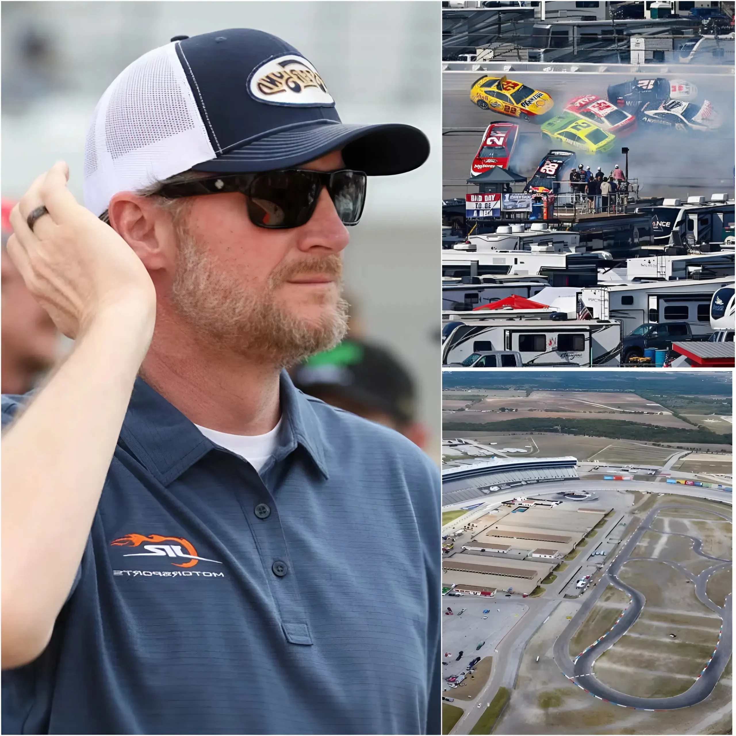 Cover Image for 🚨 BREAKING NEWS FROM Dale Earnhardt Jr.: The American racing legend has just shocked the NASCAR community by openly criticizing Texas Motor Speedway as one of the “most dangerous and hardest-to-control” tracks of the season.