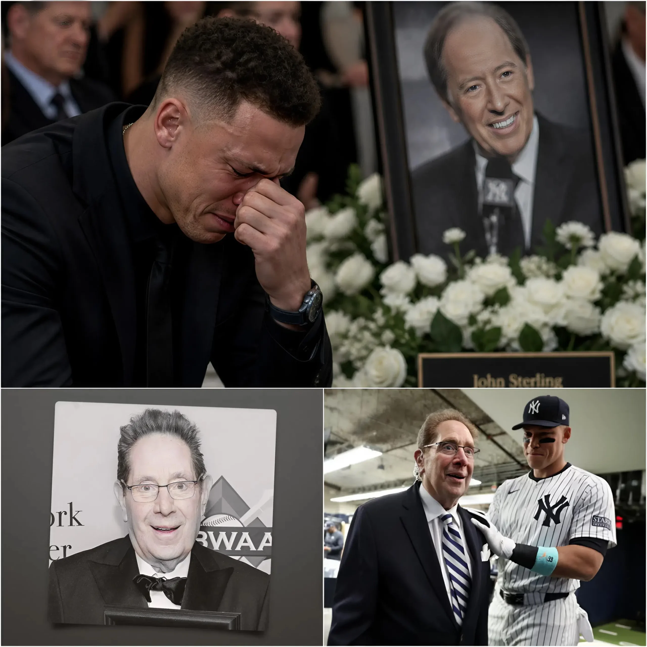 Cover Image for 🚨 SHOCKING AT THE FUNERAL OF John Sterling: Aaron Judge appeared with swollen eyes, but what shocked people wasn’t the tears.
