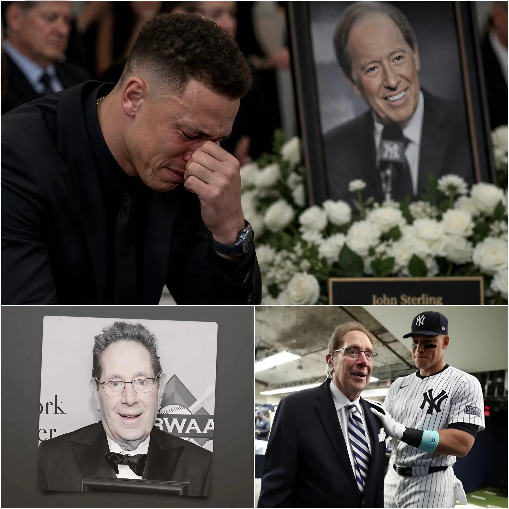 Cover Image for 🚨 SHOCKING AT THE FUNERAL OF John Sterling: Aaron Judge appeared with swollen eyes, but what shocked people wasn’t the tears.