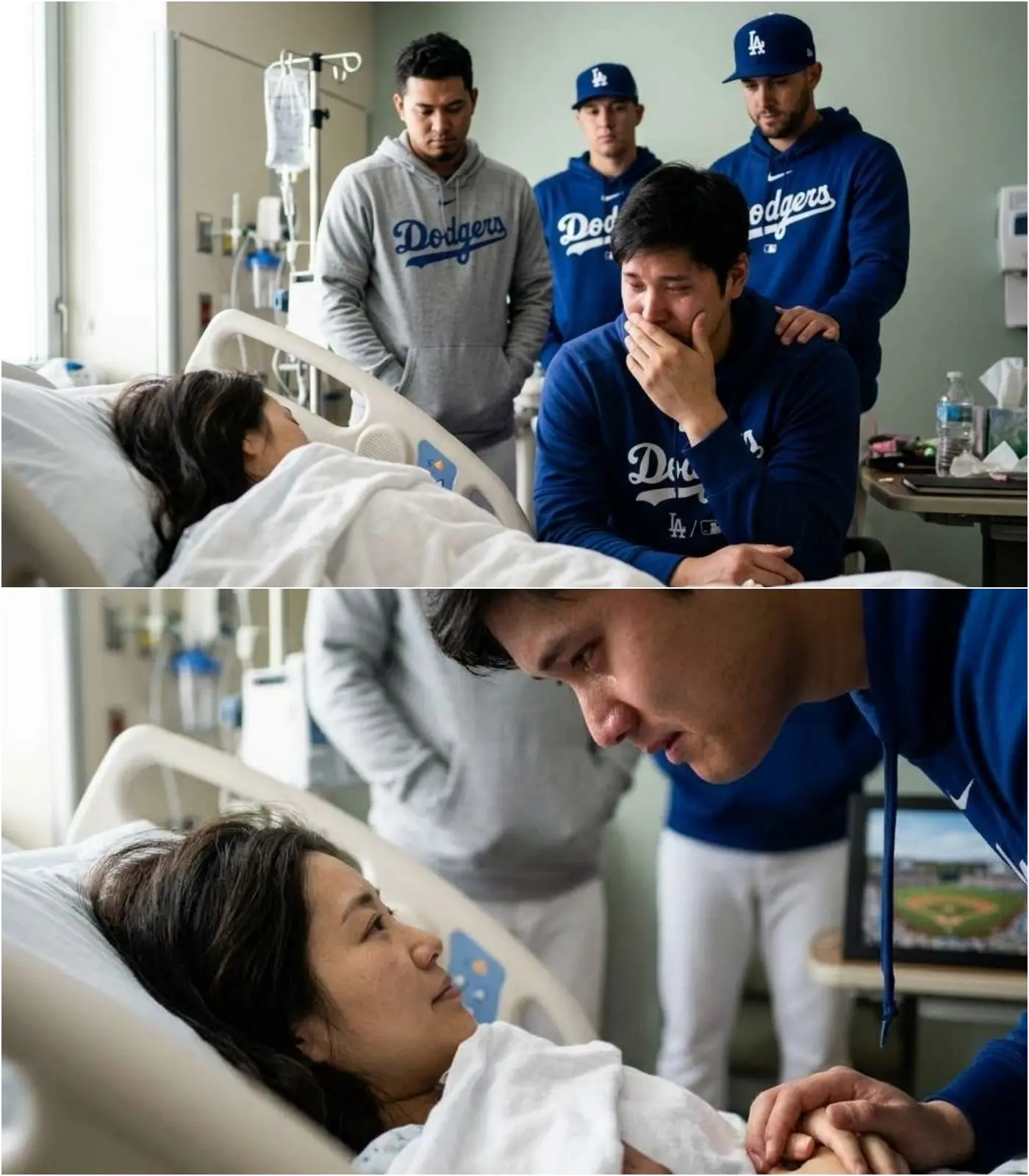 Cover Image for 10 MINUTES AGO, during a press conference held by the Dodgers in the United States, Shohei Ohtani stood before the media with visible emotion, his voice heavy as he shared a deeply personal update about his wife’s current condition. The revelation rippled instantly across the MLB community, catching fans and analysts off guard and leaving many in a state of disbelief.