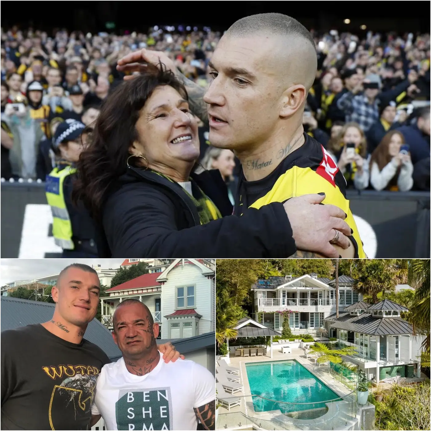 Cover Image for 🚨 BREAKING NEWS: TEARS FALL IN HIS EYES AS Dustin Martin MAKES A TOUCHING GESTURE — He secretly buys back his childhood home, the one his parents always dreamed of owning, but his father couldn’t enjoy with him after his father’s passing