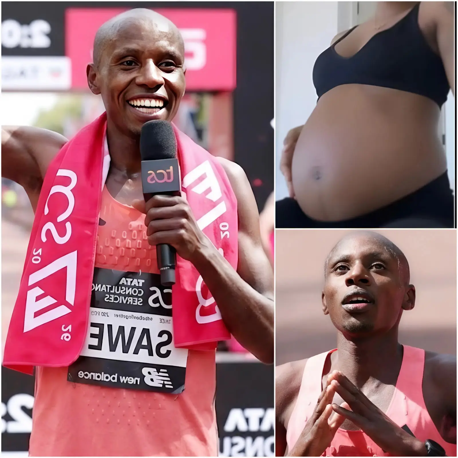 Cover Image for 🎉 DOUBLE THE JOY: Sabastian Sawe and his wife welcomed their little angel amidst thunderous cheers and a wave of overwhelming congratulations. The baby’s arrival was a shocking surprise—a priceless gift from heaven—right after his historic, world-record-breaking performance of 1:59:30 at the 2026 London Marathon.