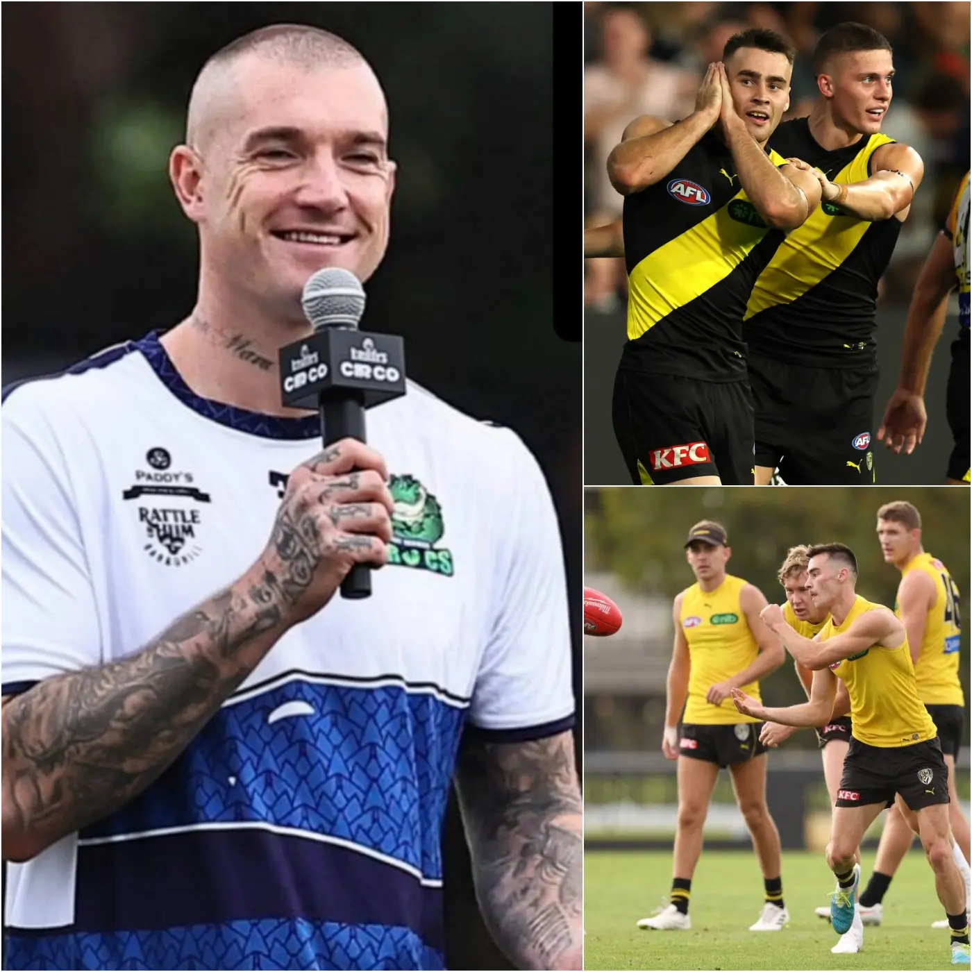Cover Image for BREAKING NEWS 5 MINUTES AGO 🛑 Richmond Tigers legend Dustin Martin, a three-time Norm Smith League medalist, surprised fans by saying: “If the Richmond Tigers want to maintain their winning streak against the Adelaide Crows in Round 9