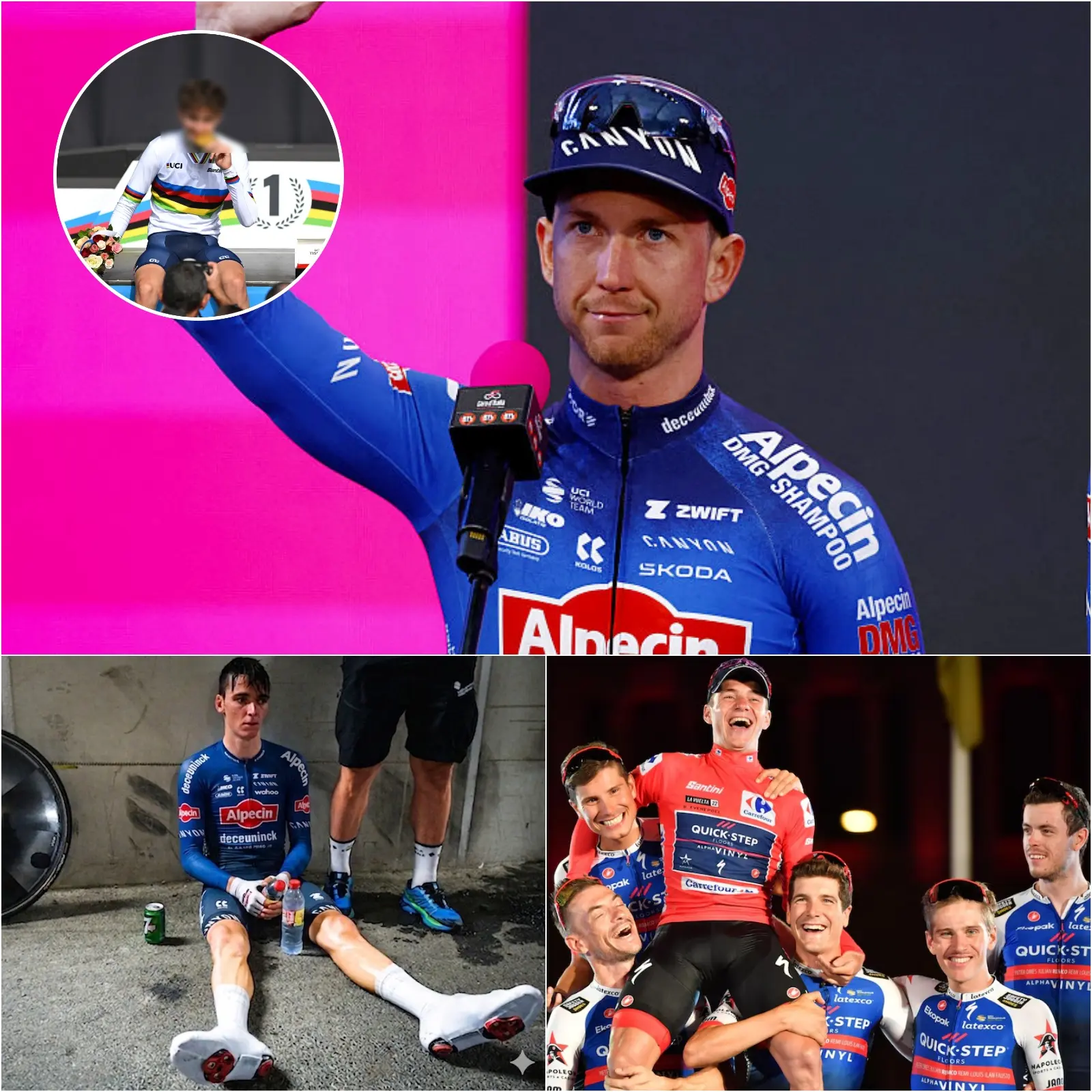 Cover Image for « LA DERNIÈRE COURSE AVANT LA RETRAITE » Le cycliste français Romain Bardet, submergé par l’émotion, a fondu en larmes dans les bras de ses fans et de toute l’équipe Picnic PostNL avant sa dernière étape du Giro d’Italia 2026, point culminant de son illustre carrière.