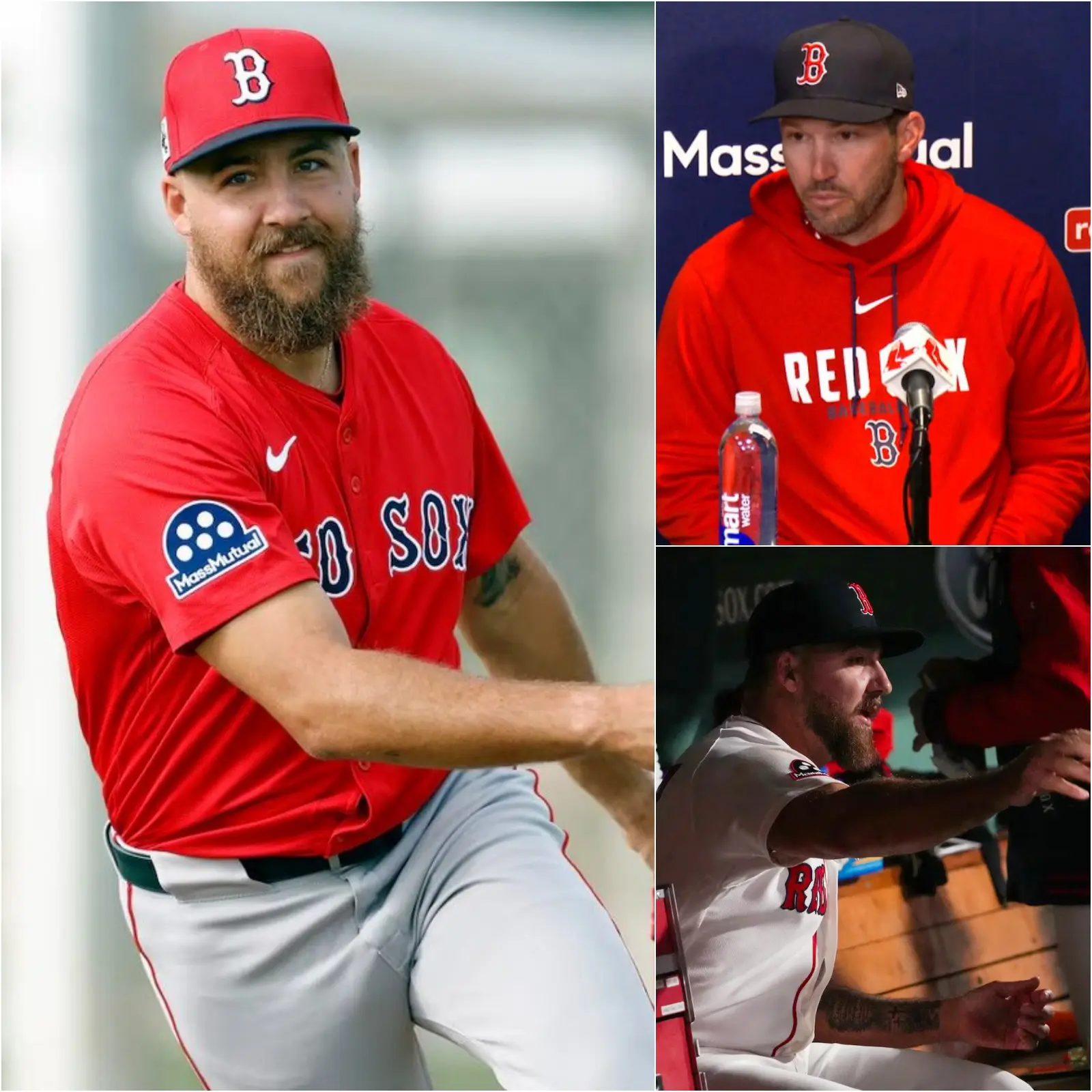 Cover Image for “BOSTON PLAYER’S ‘BITTER’ CONFESSION” Internal turmoil erupted within the Boston Red Sox after their 4-8 loss due to the poor performance of their reserve pitchers (Relievers).