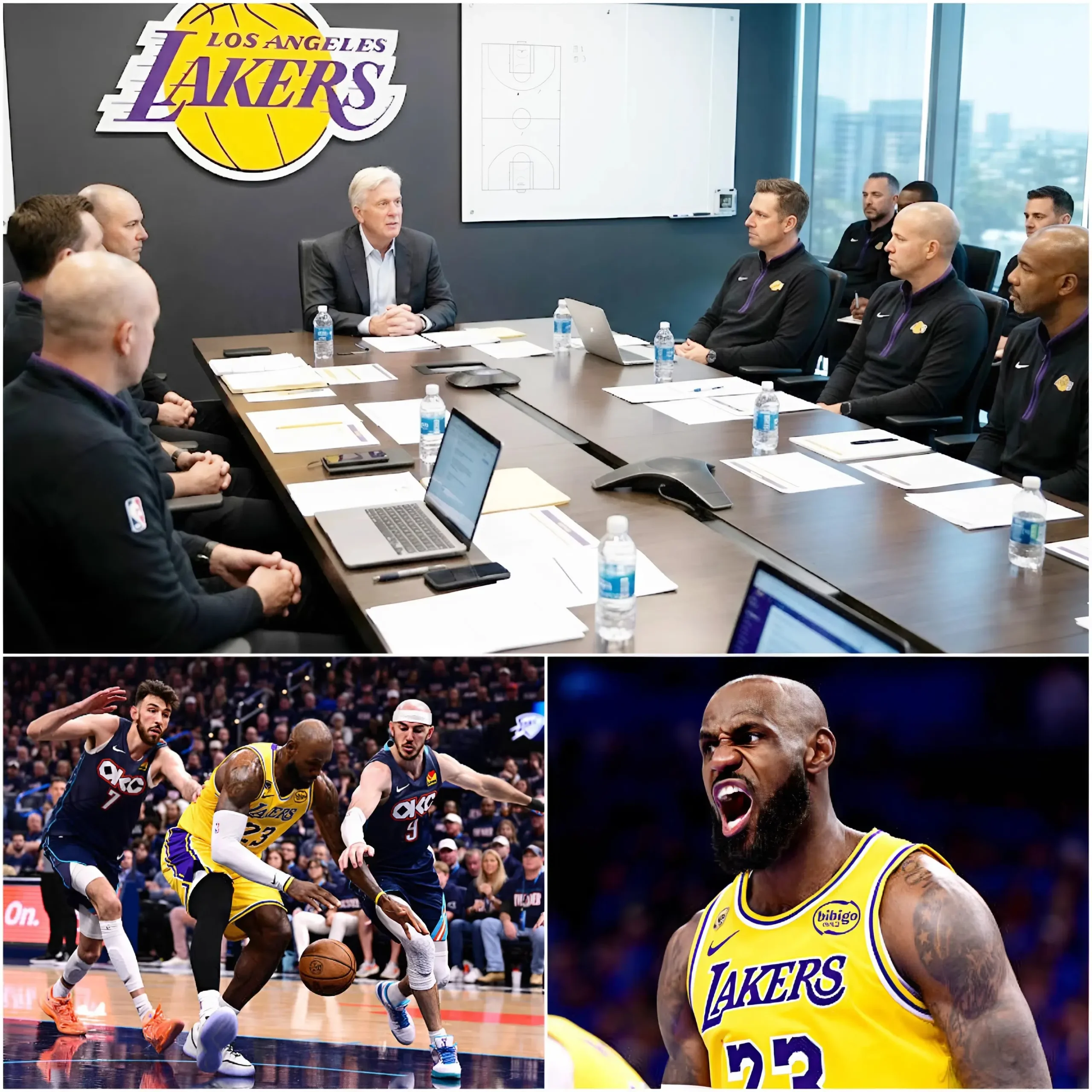 Cover Image for 🔴 SHOCKING NEWS: The president of the Los Angeles Lakers, Mark Walter, was forced to call an emergency meeting after the 108–90 defeat against the Oklahoma City Thunder in their latest game. However, the most shocking moment of the night did not happen on the court, but during the post-game press conference.