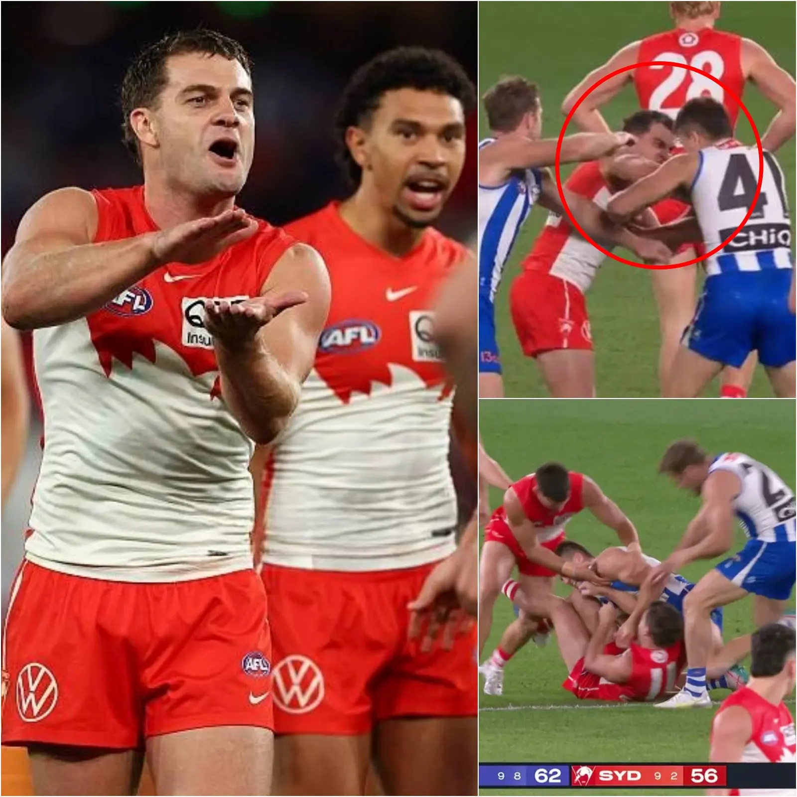 Cover Image for “HE’S THE ONE WHO DESERVES TO BE PUNISHED, NOT ME!” 🚨Tom Papley completely lost control and spent the entire half relentlessly questioning Jacob Konstanty, from the moment they met on the court, before launching into a violent brawl that caused widespread panic on the court.