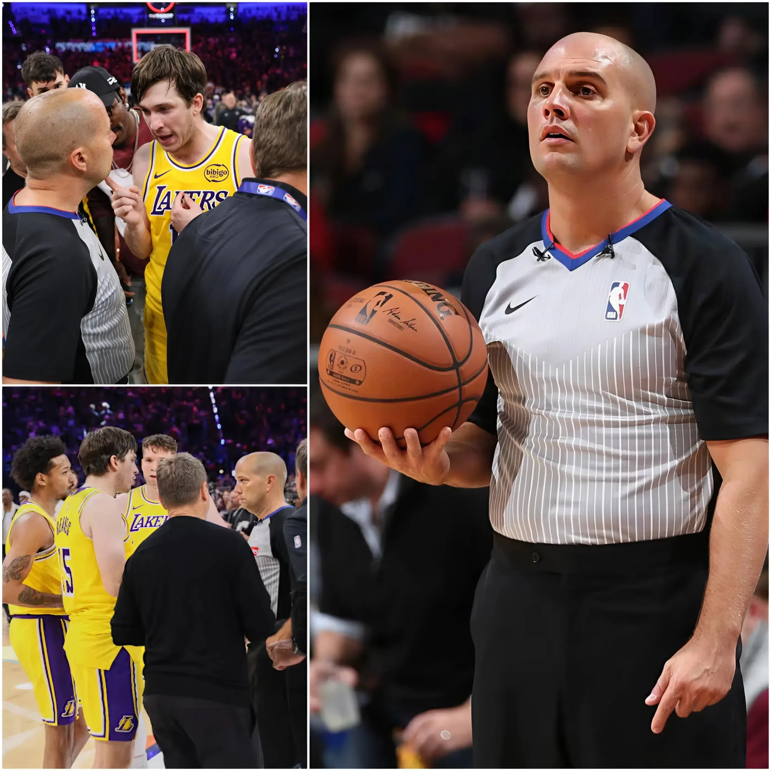 Cover Image for 🟡🔥 “SORRY, LAKERS!” Referee John Goble is reportedly said to have broken his silence after the game between the Los Angeles Lakers and the Oklahoma City Thunder, admitting he was under enormous pressure 😳🔥