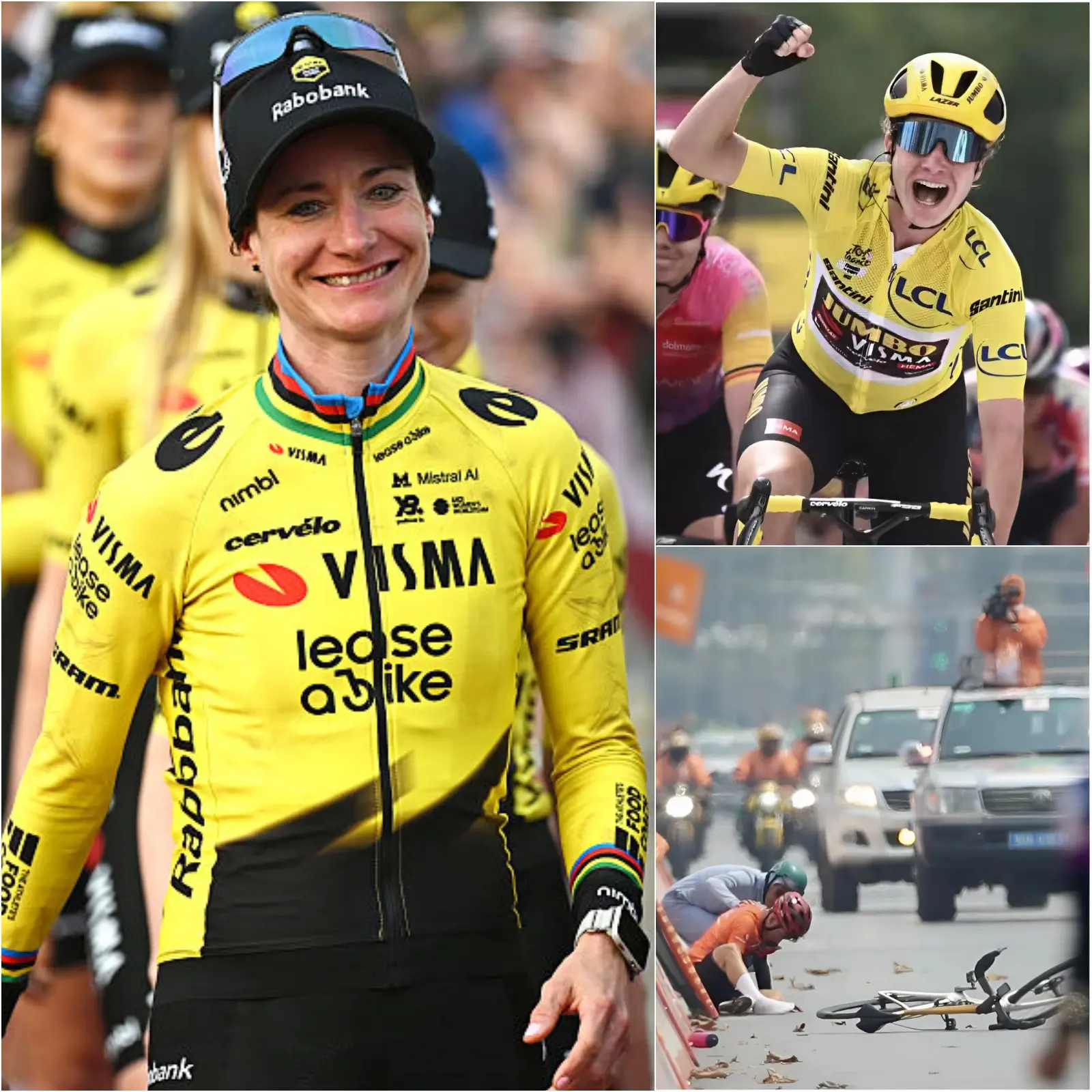 Cover Image for 🚨 ELLE A CONSACRÉ SA VIE AU CYCLISME, ET MAINTENANT, ELLE DOIT METTRE FIN À LA COURSE DANS DES DOULEURS INOUÏES ! — Marianne Vos a été victime d’une fracture de la clavicule et d’un pneumothorax, la contraignant à l’abandon juste avant le départ de la deuxième étape du Tour d’Espagne féminin, sous le choc du monde cycliste…