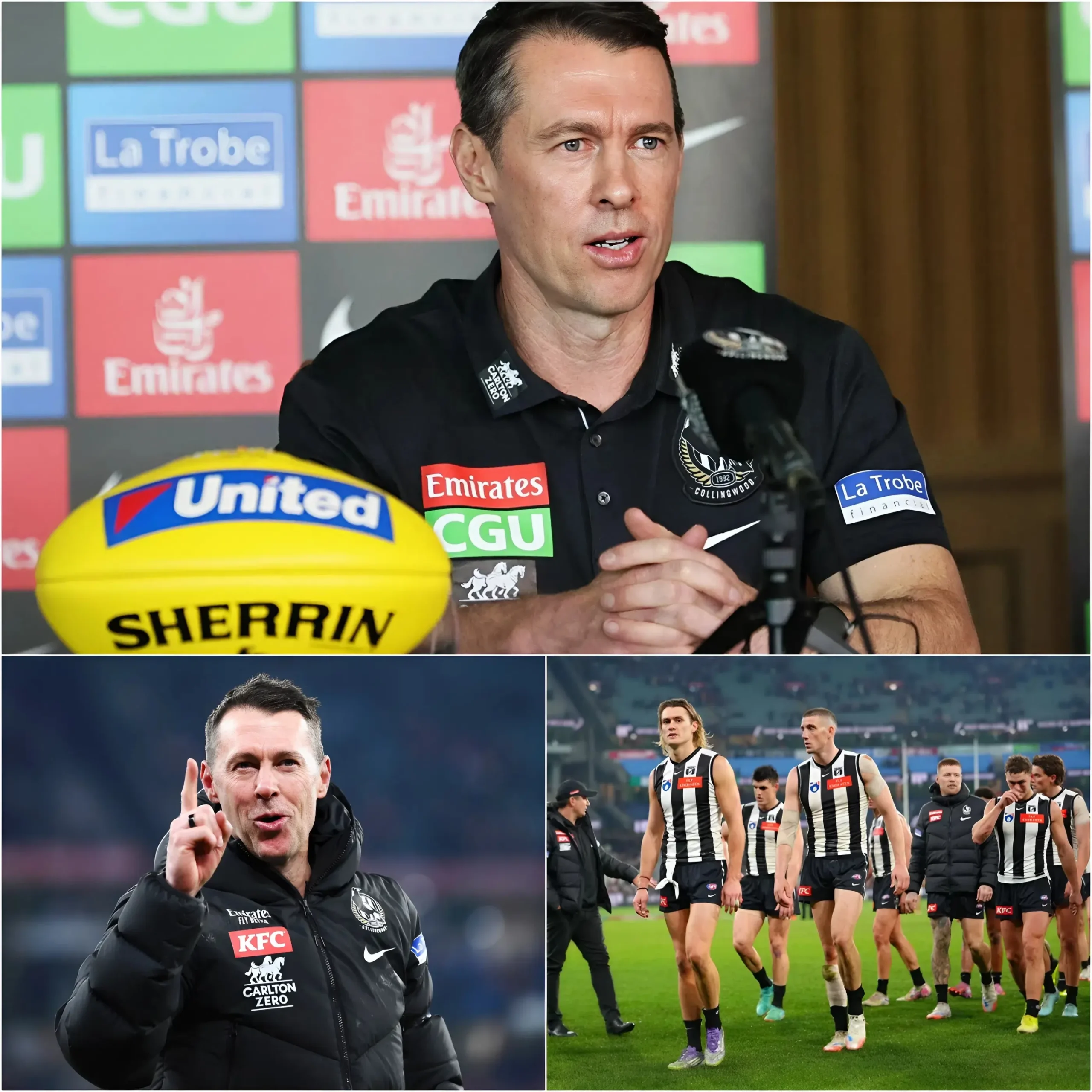 Cover Image for 💥SHOCK NEWS: Coach Craig McRae has officially suspended three players from his squad immediately after a heavy defeat against the Geelong Cats. “They broke the rules I