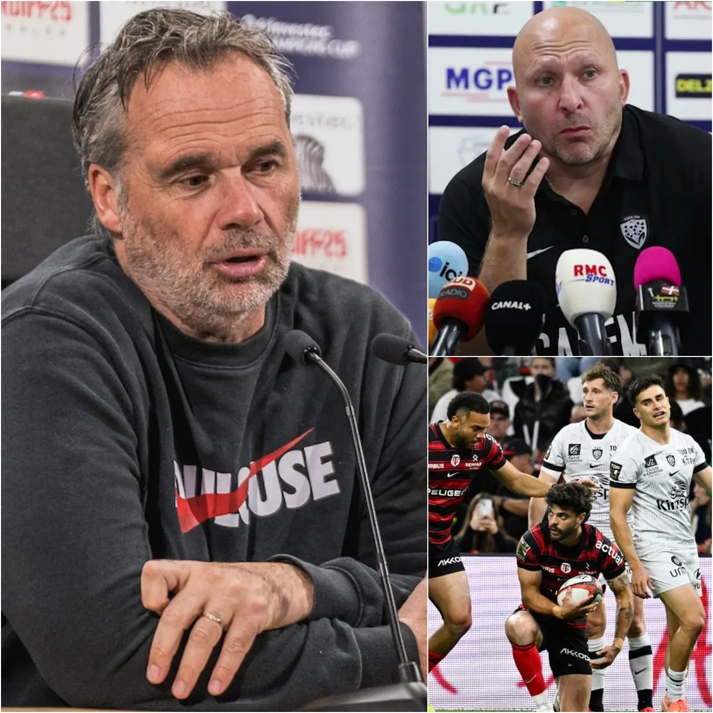 Cover Image for « 🔥🔥 IL Y A 10 MINUTES : « Ils sont trop faibles et trop lents, on va les éliminer et passer au tour suivant. » Telles furent les déclarations choc de l’entraîneur du Stade Toulousain, Ugo Mola, lors d’une entrevue franche d’après-match contre le RC Toulonnais.