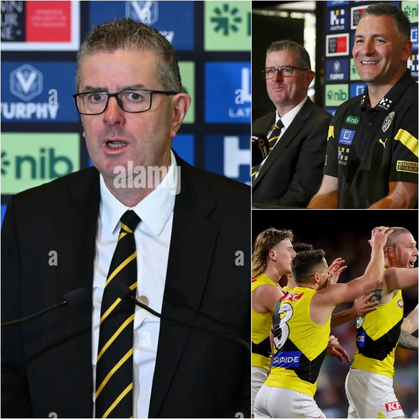 Cover Image for 🚨 BREAKING NEWS: Immediately after their Round 9 game against the Adelaide Crows in the 2026 AFL season, the Richmond Tigers’ management convened an emergency internal meeting