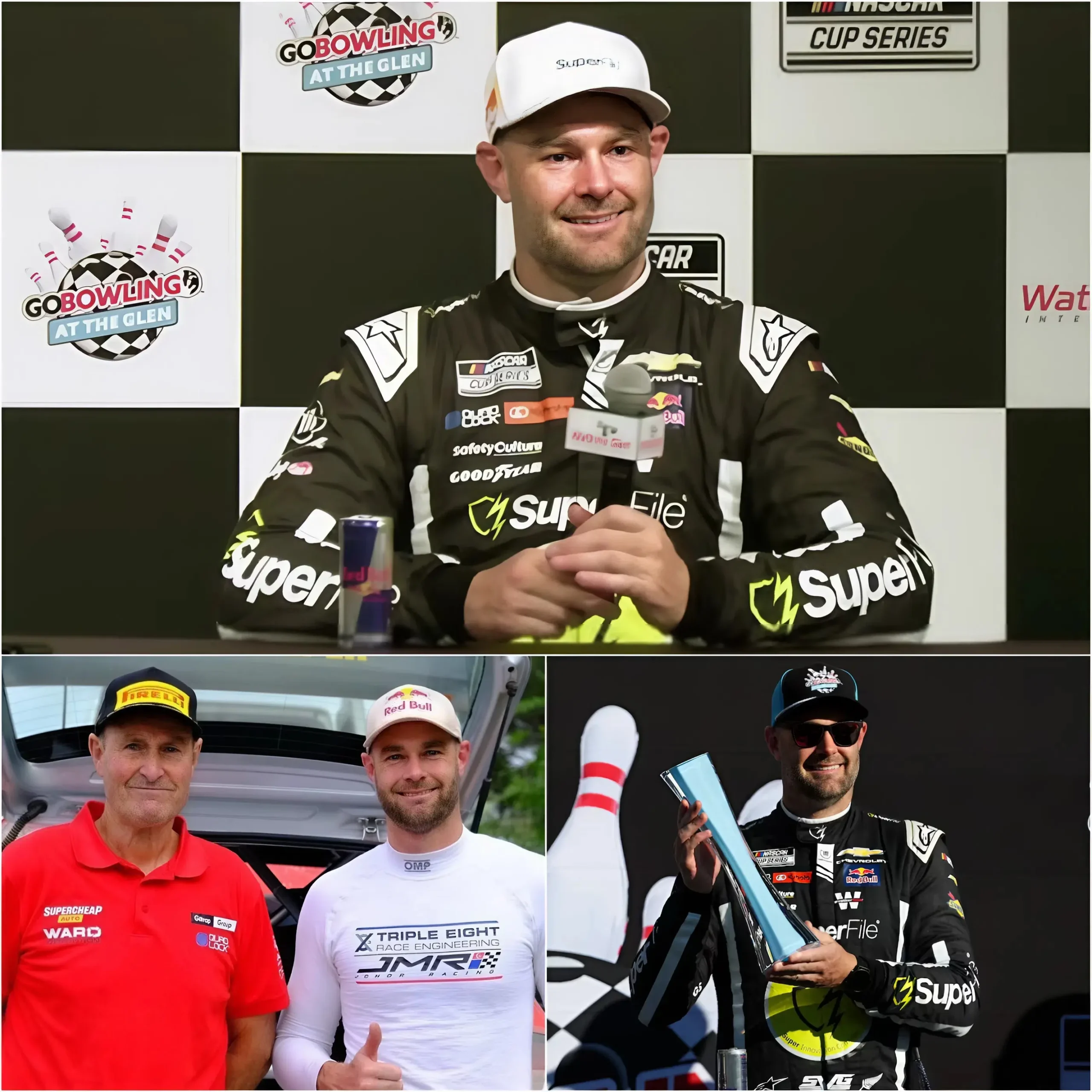 Cover Image for GOOD NEWS: Shane van Gisbergen has donated half of his prize money from winning Go Bowling at The Glen to fulfill his parents’ dream.