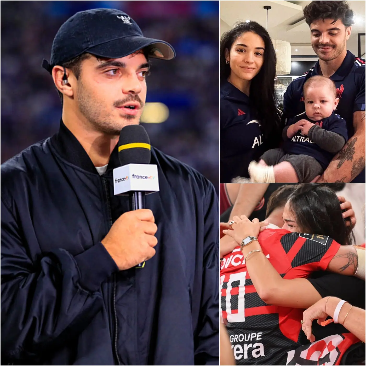 Cover Image for Juste après la victoire 51-27 contre le RC Toulon, la star Romain Ntamack a fondu en larmes et a adressé un message à sa femme : « Cette victoire n’aurait pas été possible sans le soutien silencieux de ma femme, Lisa Lopez