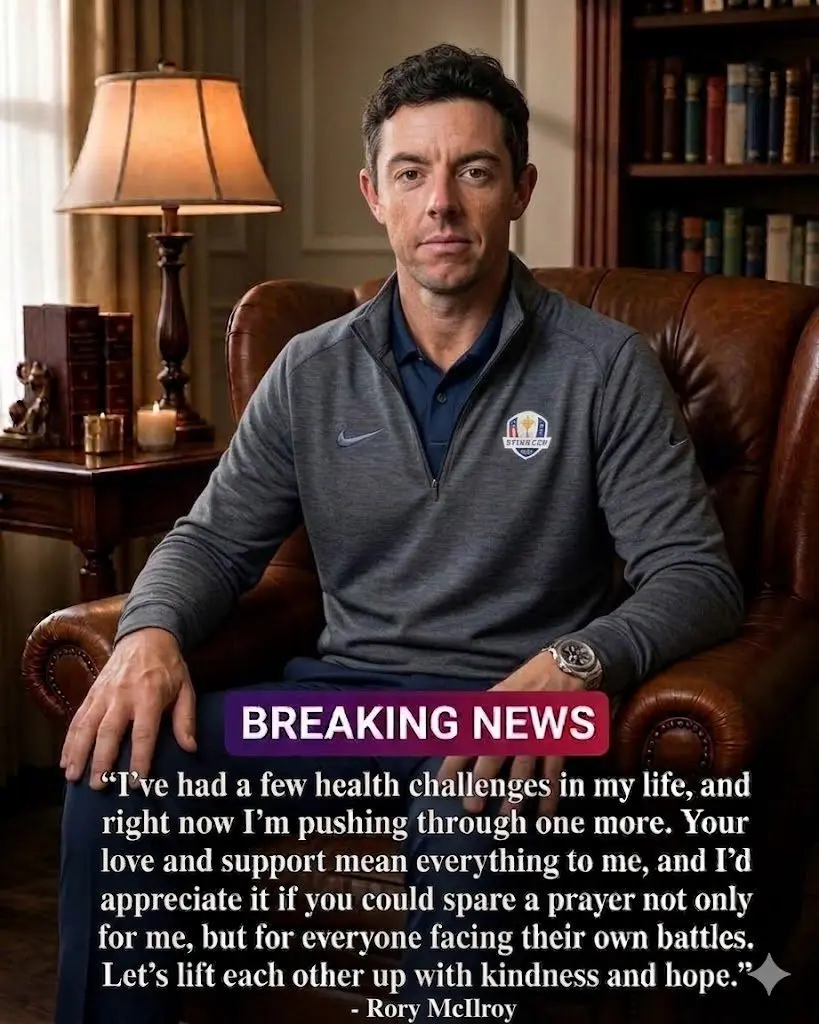 Cover Image for POSITIVE UPDATE FROM Rory McIlroy ❤️ Following recent medical treatment, Rory McIlroy — the beloved golf superstar known for his passion, inspiring performances, and unforgettable connection with fans around the world