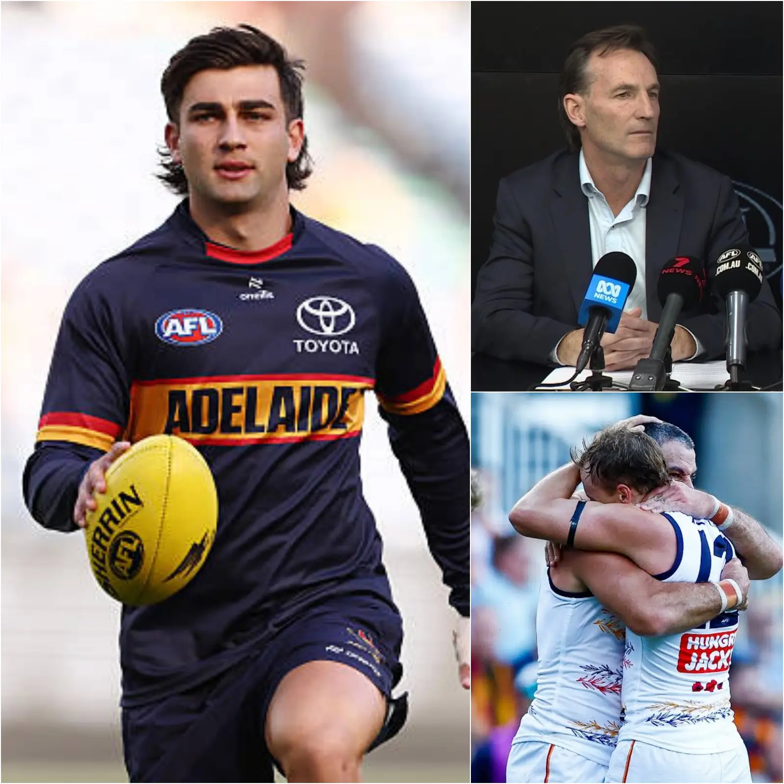 Cover Image for “AFL NEWS AGAINST INFLATION” Adelaide Crows star Josh Rachele has publicly exposed a social media bully after receiving a severely offensive message saying “end your life.”
