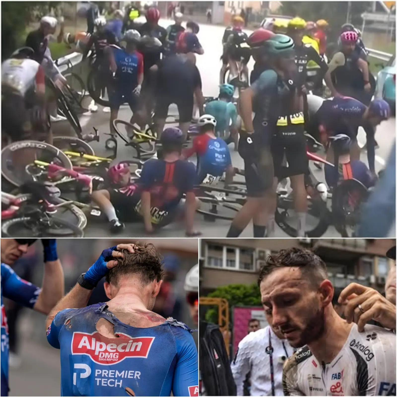 Cover Image for 🔥🚴 EXPLOSION TOTALE : Après une enquête approfondie, RCS Sport a officiellement annoncé les conclusions de l’examen de la terrible chute survenue à 22 km de l’arrivée.