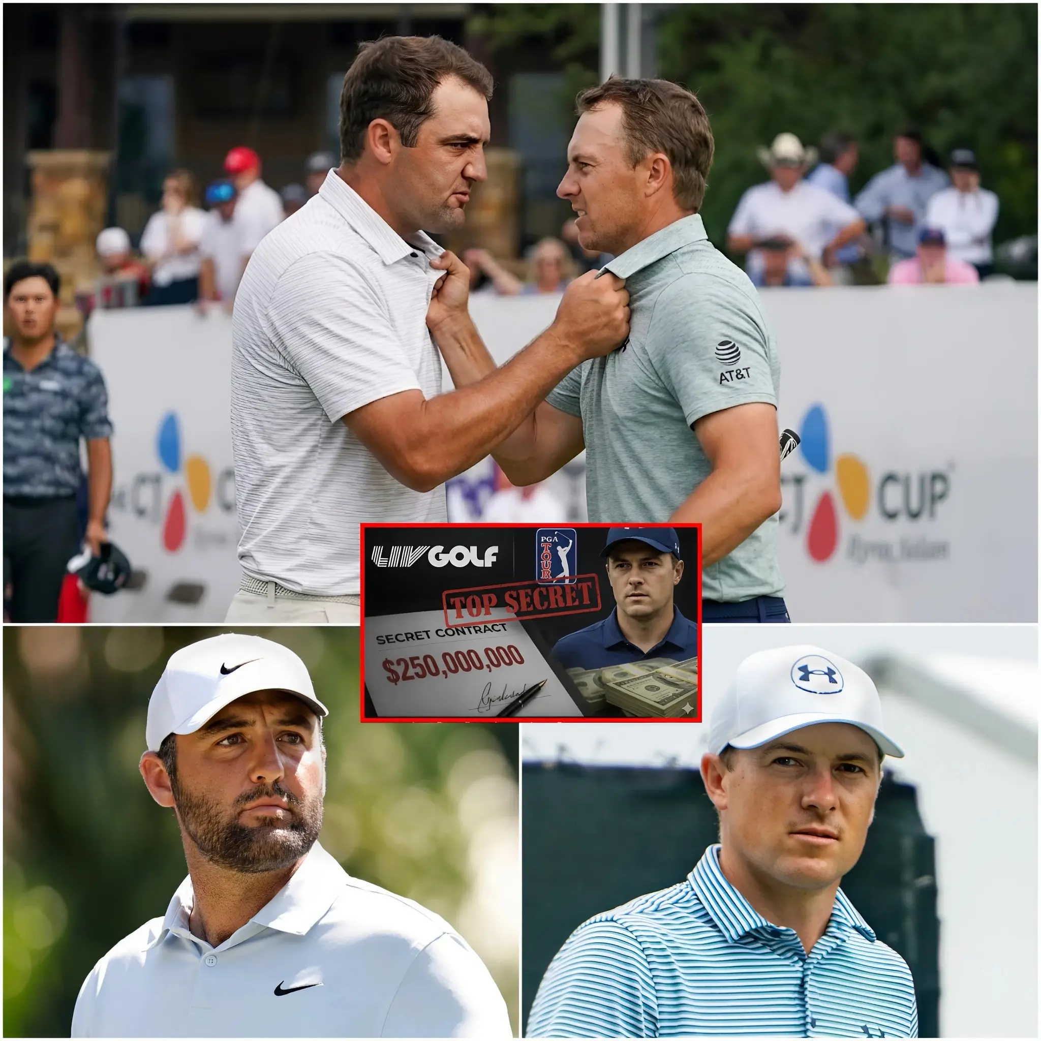 Cover Image for Betrayal on the Green: Scottie Scheffler Breaks Down in Tears as He Exposes Jordan Spieth’s Secret $100M “Black Deal” with LIV Golf, Ending Their 10-Year Friendship in a Tense 5-Minute Showdown that Shook the PGA Tour to Its Core!