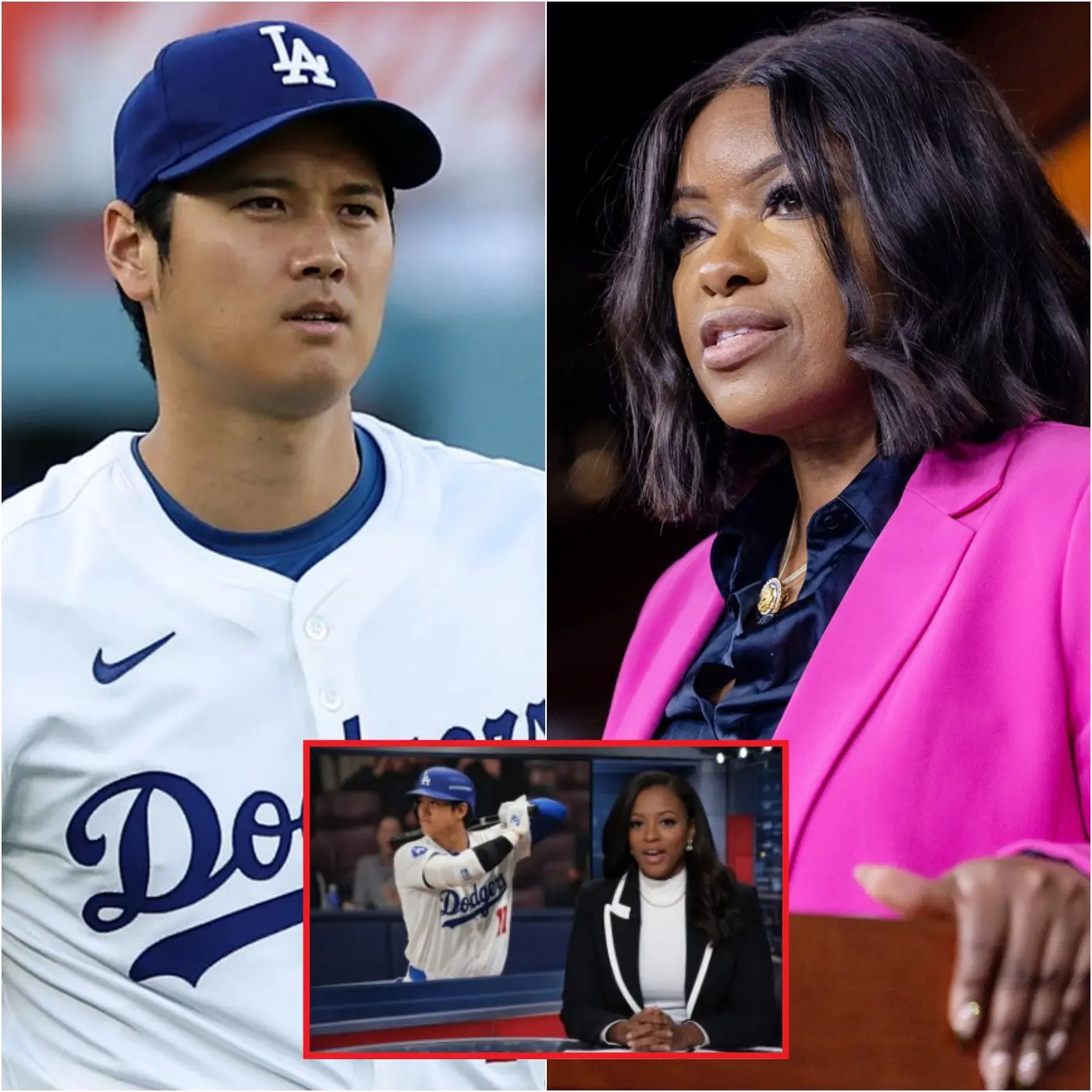 Cover Image for “Pay Or Face Me In Court!” Shohei Ohtani has struck back at Jasmine Crockett and the network, filing an $80 million lawsuit in the aftermath of a heated on-air confrontation that left viewers stunned.