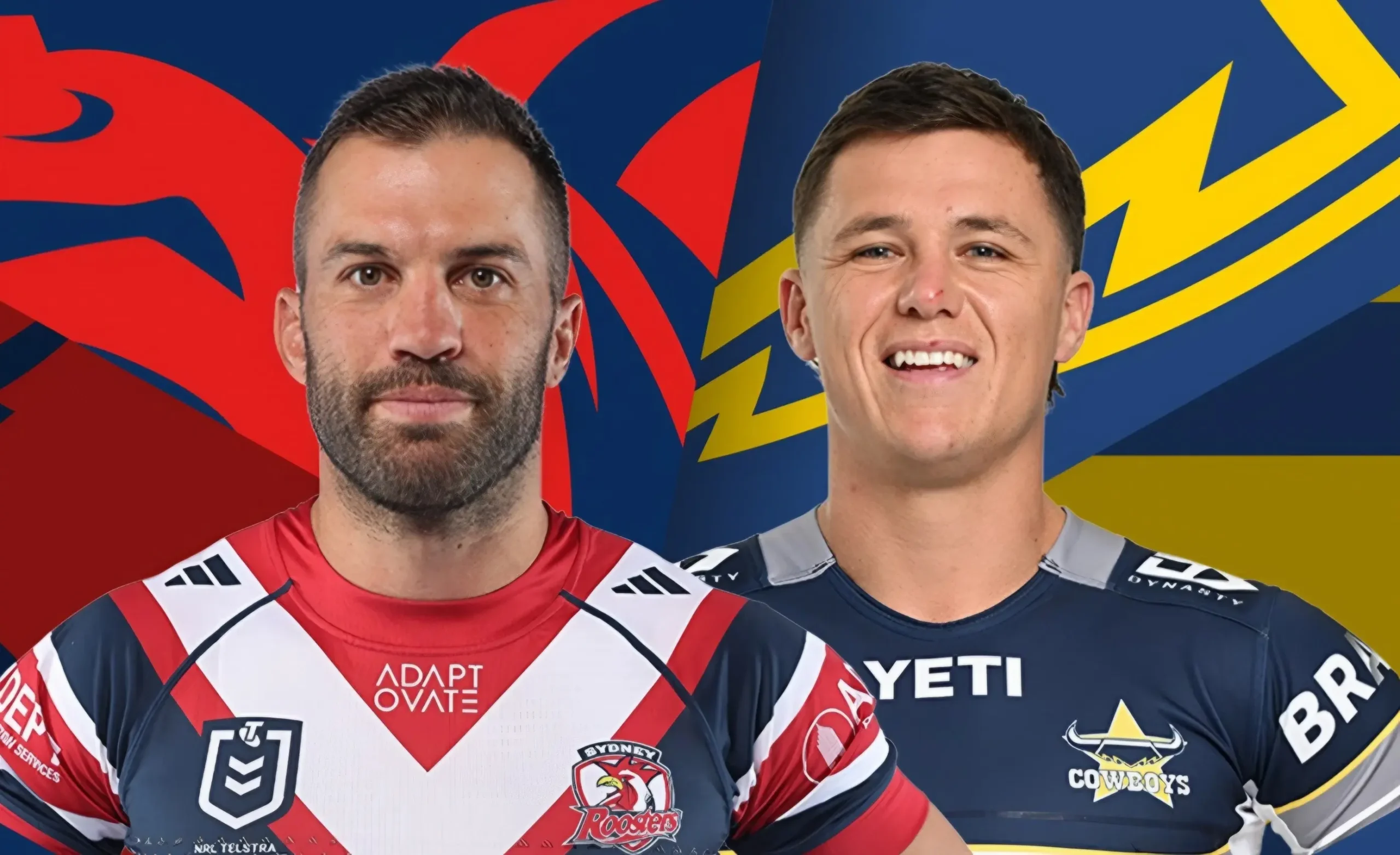 Cover Image for 🚨LATEST NEWS: Roosters v Cowboys Several significant team changes have been confirmed ahead of this Saturday’s Magic Round showdown between the Sydney Roosters and North Queensland Cowboys at Suncorp Stadium.
