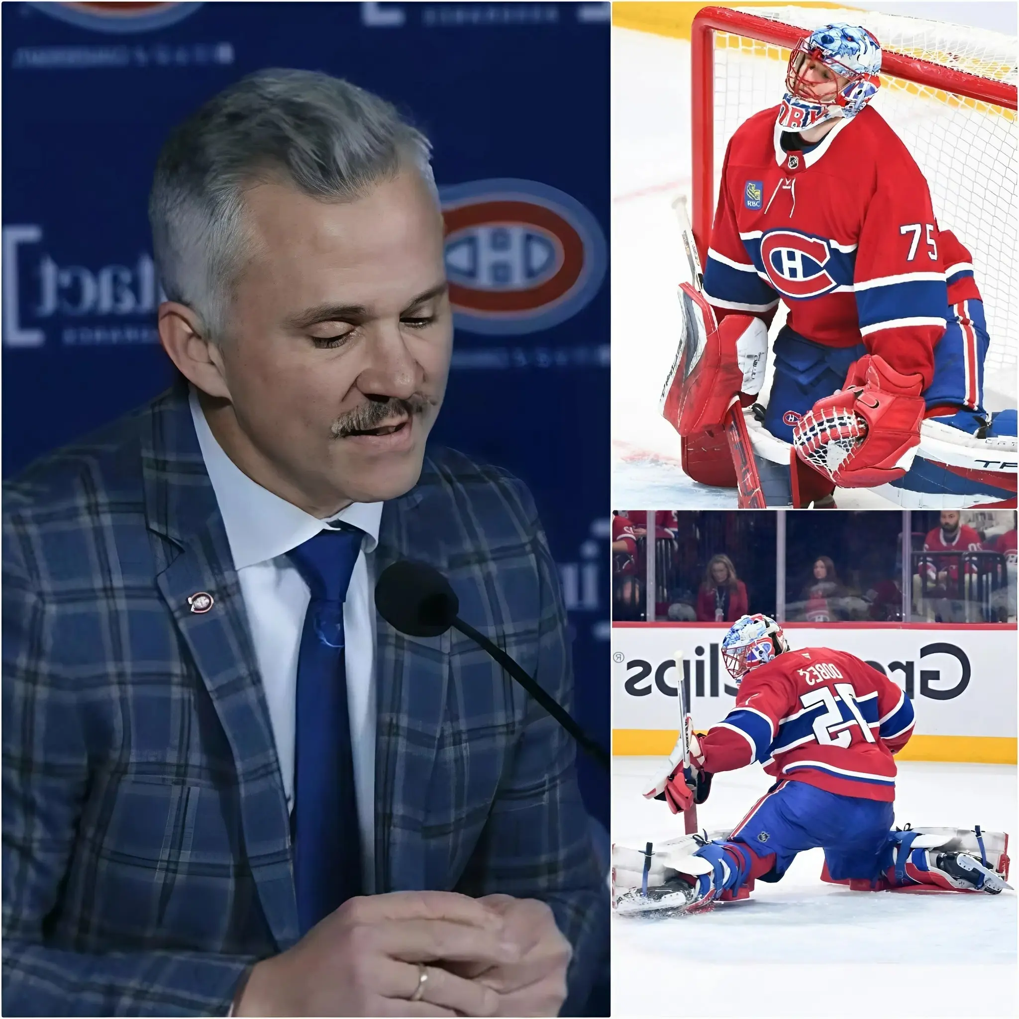 Cover Image for “HE’S ONLY 24 YEARS OLD” — Montreal Canadiens head coach Martin St. Louis broke down in tears while discussing goaltender Jakub Dobeš’s situation after the painful Game 4 quarter-final loss to the Buffalo Sabres.