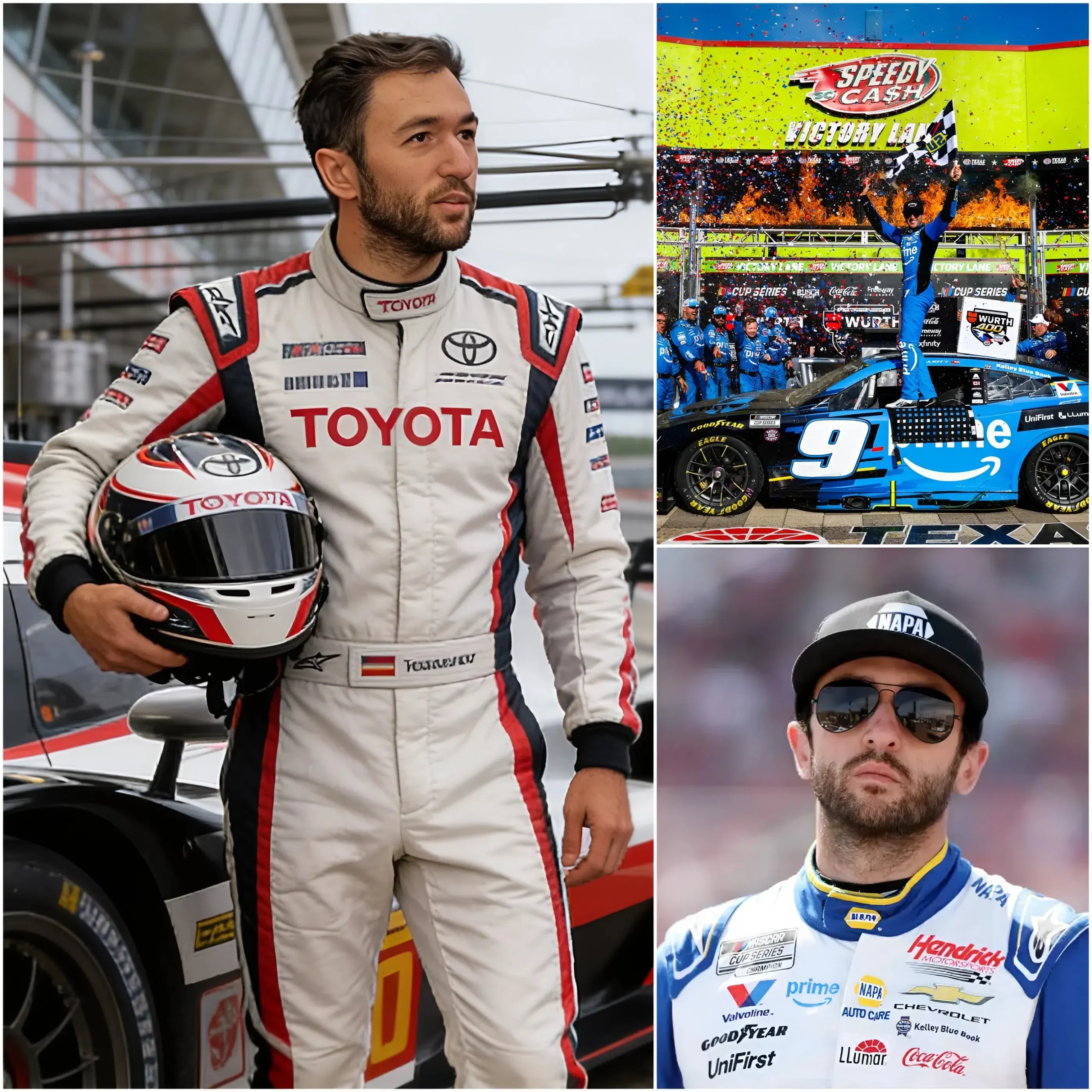 Cover Image for 🚨⚠️ “If I cannot win the NASCAR championship this year with Hendrick Motorsports, I will leave the team.” “This is not about money — it’s about fulfilling my mother’s final wish: to see me driving for Toyota.