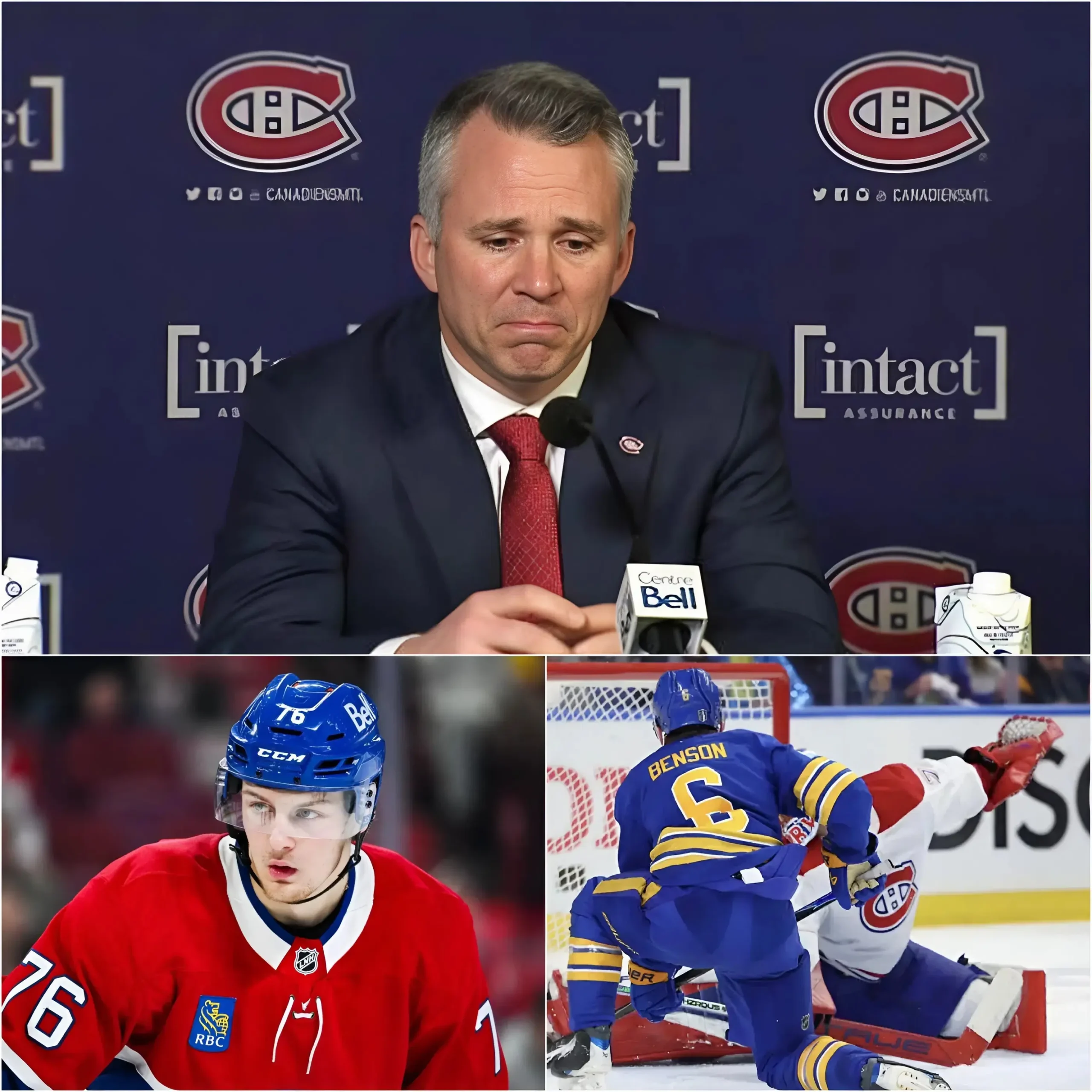 Cover Image for 💥DERNIÈRE MINUTE : L’entraîneur-chef des Canadiens de Montréal, Martin St. Louis, a révélé la raison bouleversante pour laquelle ses joueurs, en particulier Zachary Bolduc, n’ont pas pu évoluer à 100 % lors du prochain match 5 après avoir été violemment frappés
