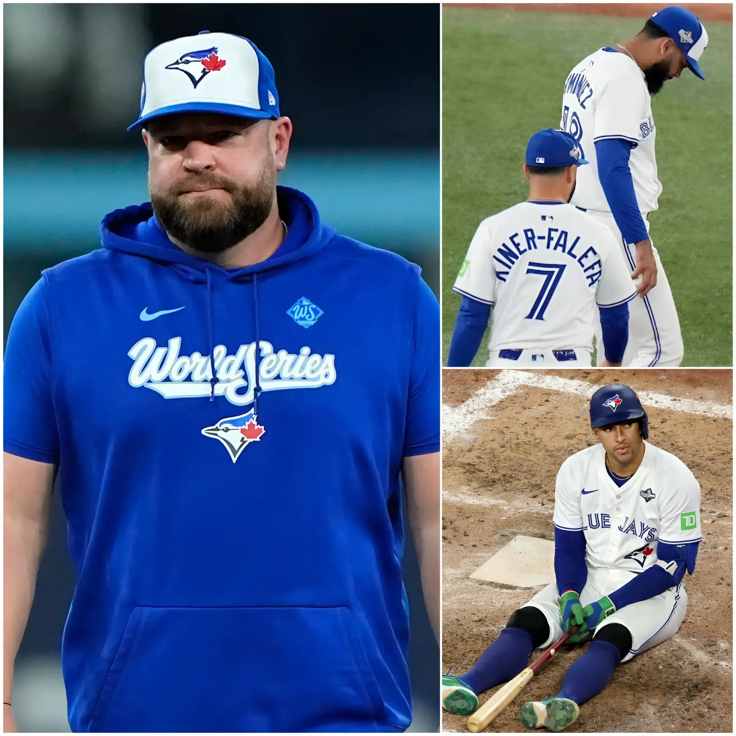 Cover Image for 💔BREAKING NEWS 10 MINUTES AGO: John Schneider, head coach of the Toronto Blue Jays, accidentally revealed the reason why the players were unable to perform at 100%, which ultimately led to the shocking 6-7 loss against the Tampa Bay Rays in Game 3. Fans have now shifted from criticizing the team to showing sympathy, while growing increasingly concerned about the road ahead for the Blue Jays…
