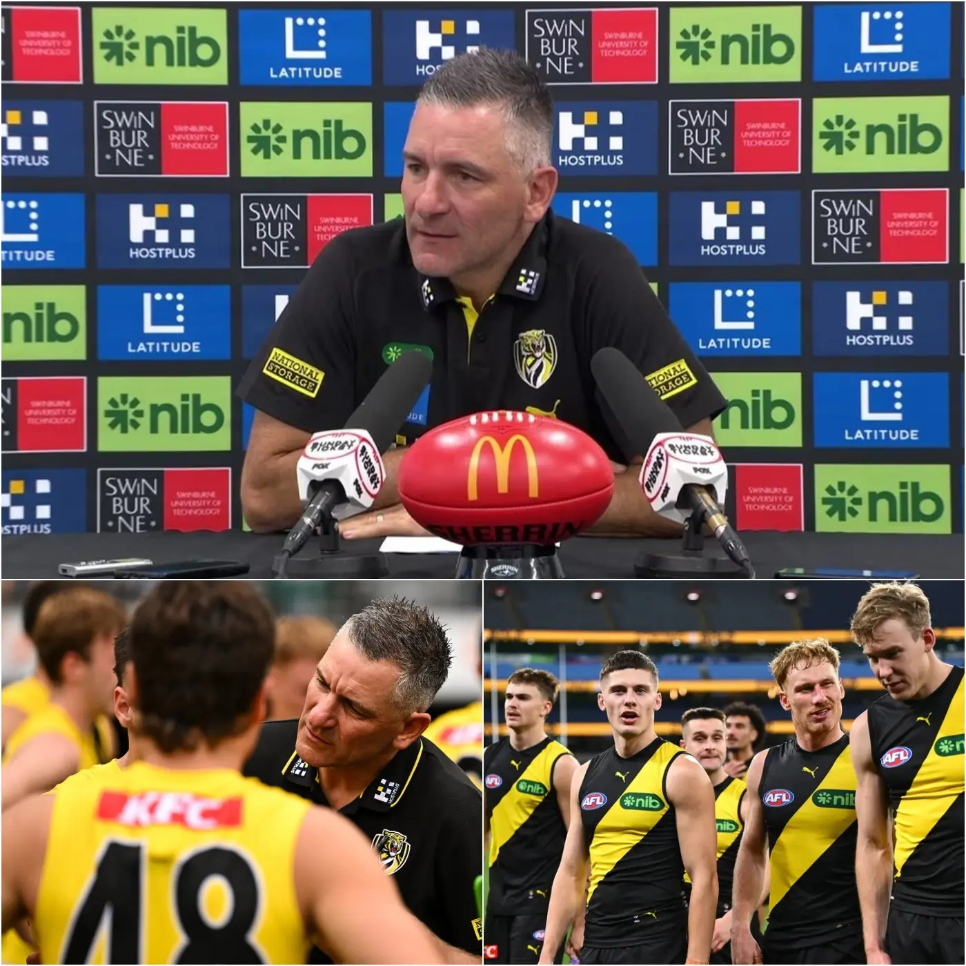 Cover Image for 🔴 SHOCKING NEWS: Richmond’s head coach, Adem Yze, has surprised everyone by announcing that three players will definitely miss their Round 10 match against Euro-Yroke (St Kilda)