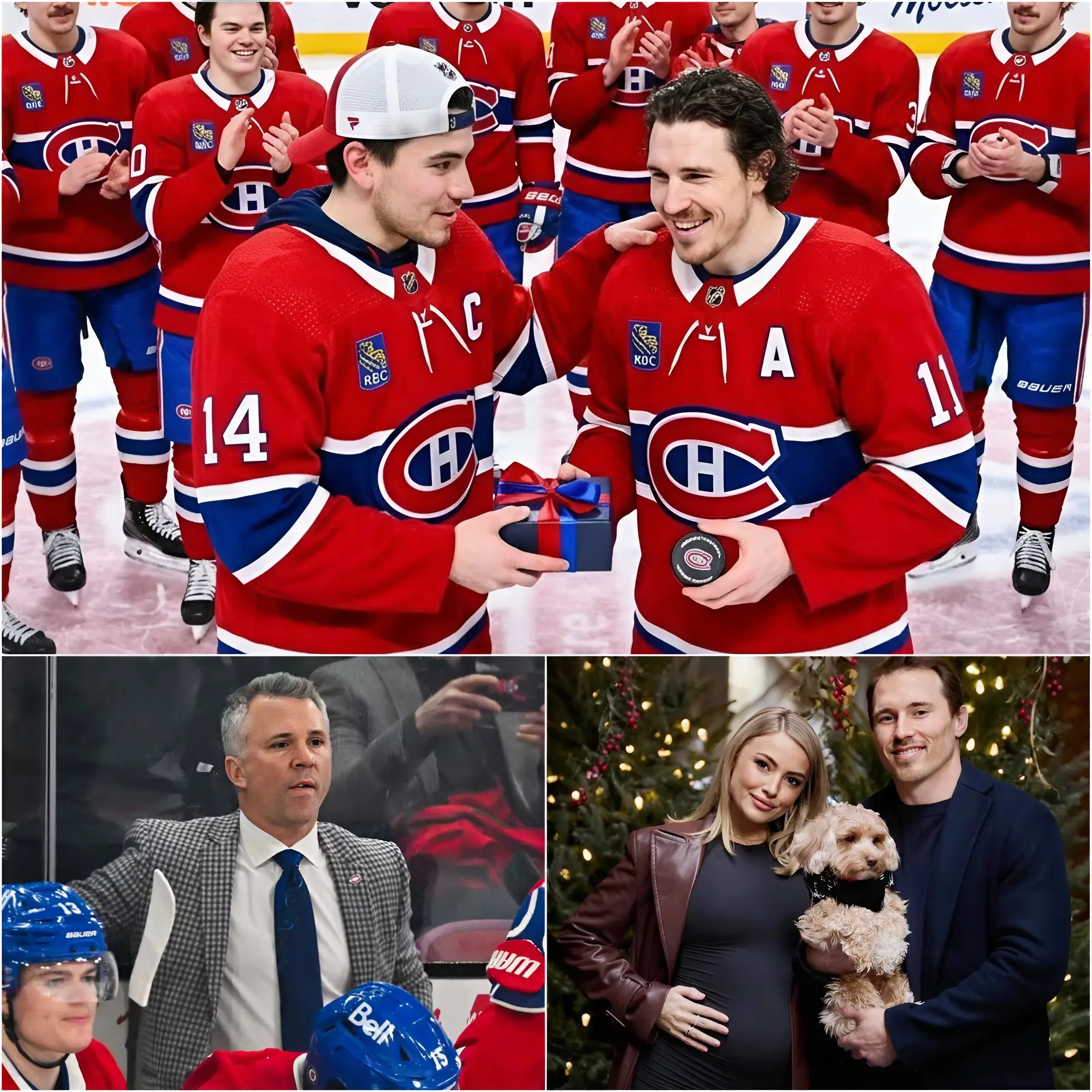 Cover Image for Il y a 15 minutes : Nick Suzuki a ému aux larmes tous les partisans des Canadiens de Montréal… et les a tenus en haleine, attendant le cadeau « spécial »