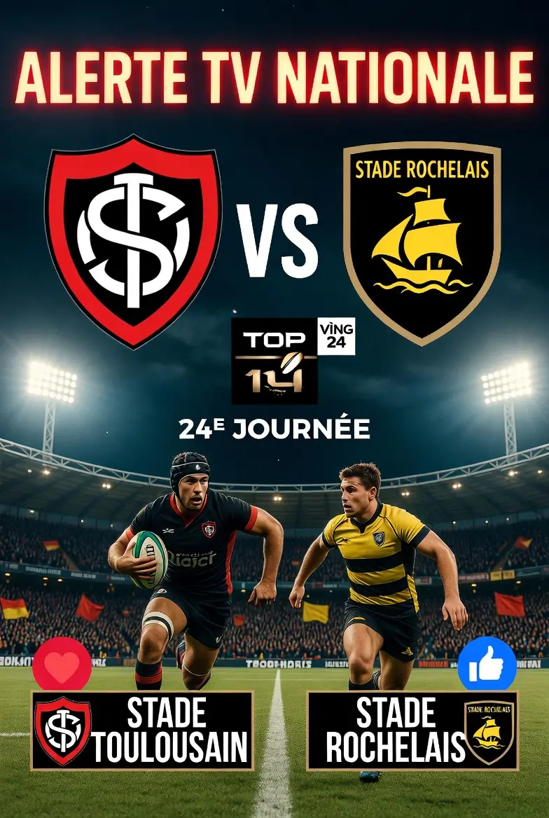 Cover Image for đš TOUT CE QUâIL FAUT SAVOIR : Horaire Officiel ConfirmĂ© â Le choc brĂ»lant entre le Stade Toulousain et le Stade Rochelais au Stade Marcel-Deflandre se prĂ©cise enfin avec lâheure du coup dâenvoi dĂ©voilĂ©e, la chaĂźne TV confirmĂ©e