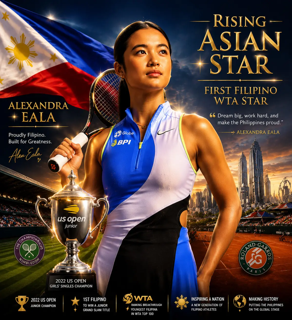 Cover Image for 👀 MUST-SEE: “FROM THE LOCAL TENNIS COURT TO THE INTERNATIONAL SPOTLIGHT: THE UNTOLD STORY OF ALEXANDRA EALA”