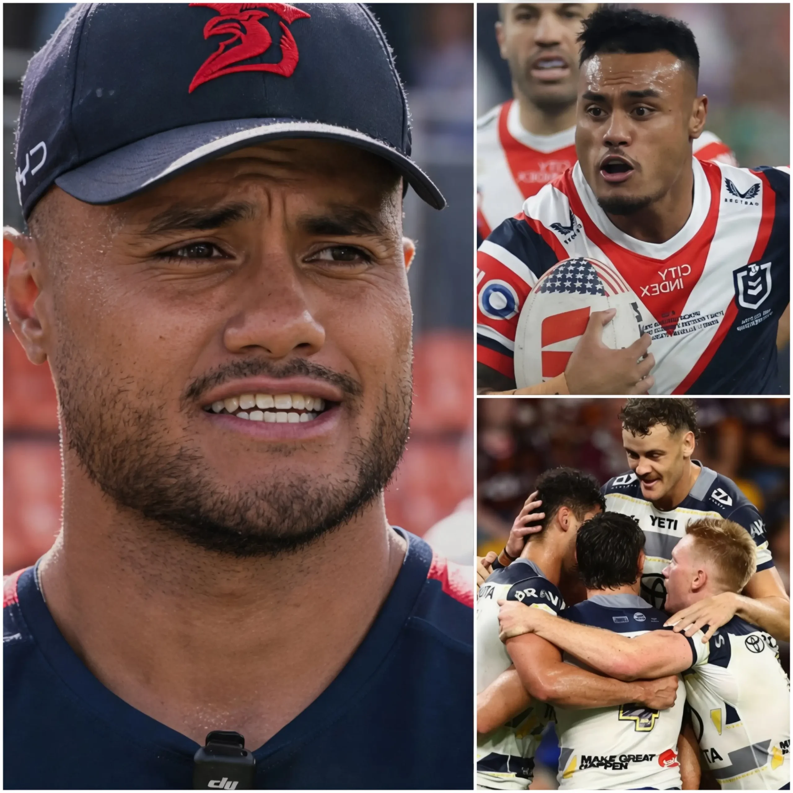 Cover Image for BREAKING NEWS – 15 MINUTES AGO Sydney Roosters forward Spencer Leniu has officially broken the media ban he imposed on himself to make two explosive statements aimed directly at the team the Roosters will face tomorrow in Round 11 of the NRL — the North Queensland Cowboys. 👇👇