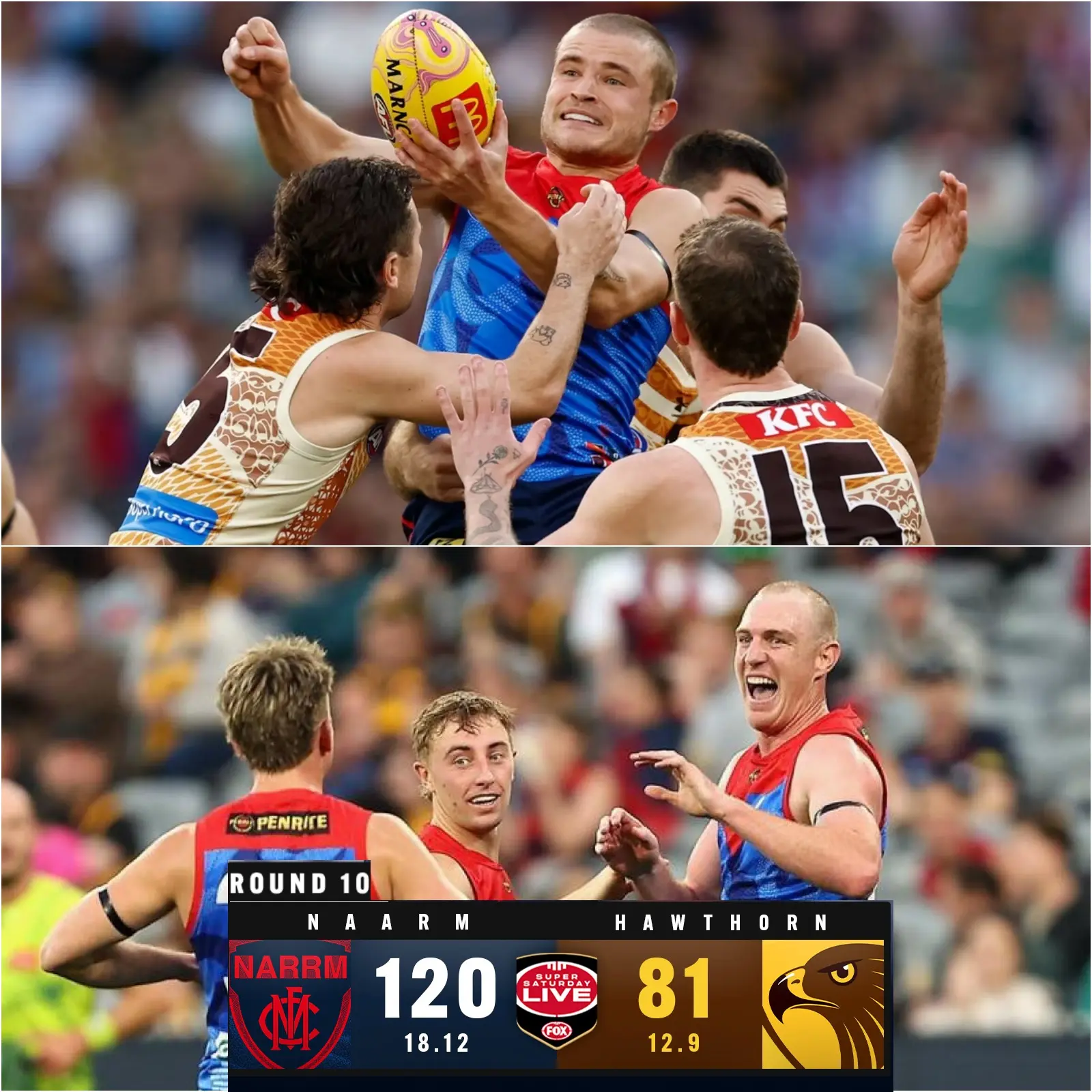 Cover Image for 🔴🔵DREAMONS! All hail Melbourne’s new King.The rejuvenated Demons under new coach Steven King claimed another BIG scalp, upsetting Hawthorn at the MCG. 👇👇👇