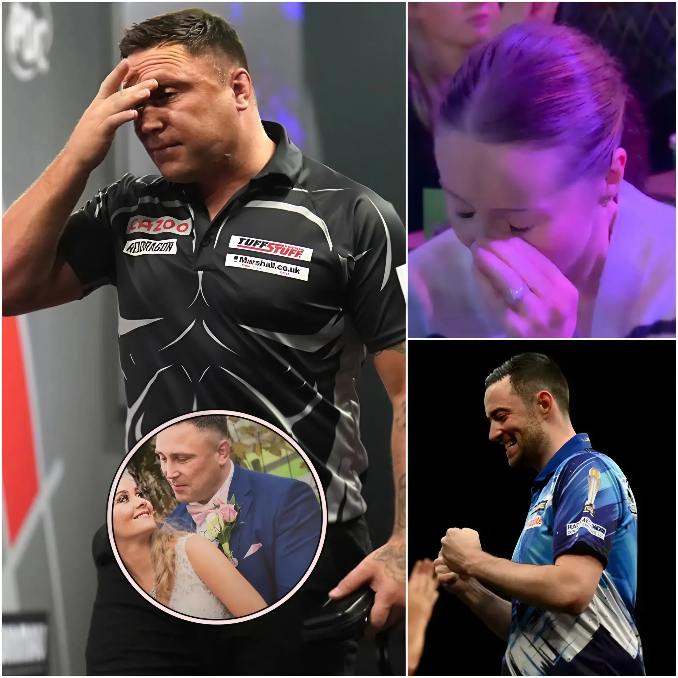 Cover Image for 💔SHOCKING: Just 10 Minutes Ago, the wife of darts star Gerwyn Price unexpectedly revealed the HEARTBREAKING reason that had silently affected her husband during his weekly final defeat against Luke Humphries.